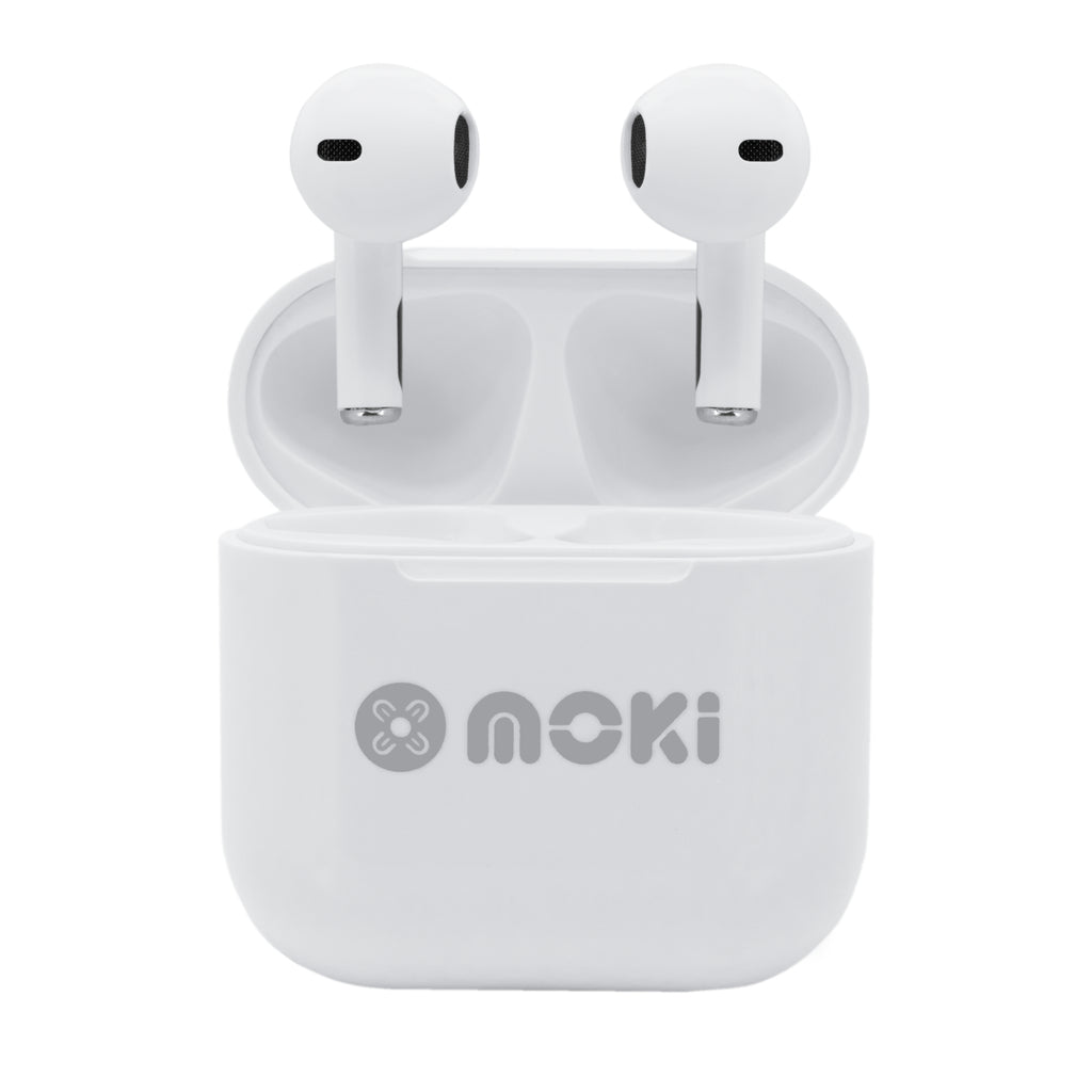 Moki MokiPods Mini TWS Earphones for Kids Volume Limited - White
