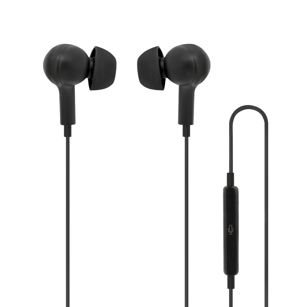 Moki Type-C Connect Earphones Inner Ear + Mic & Control - Black