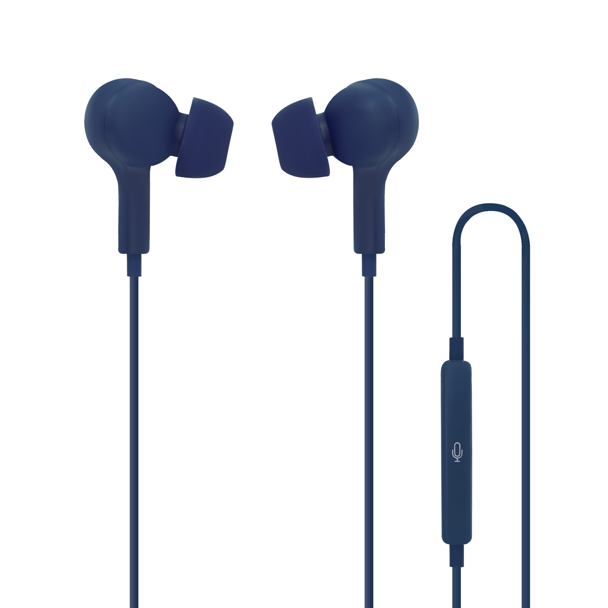 Moki Type-C Connect Earphones Inner Ear + Mic & Control - Navy