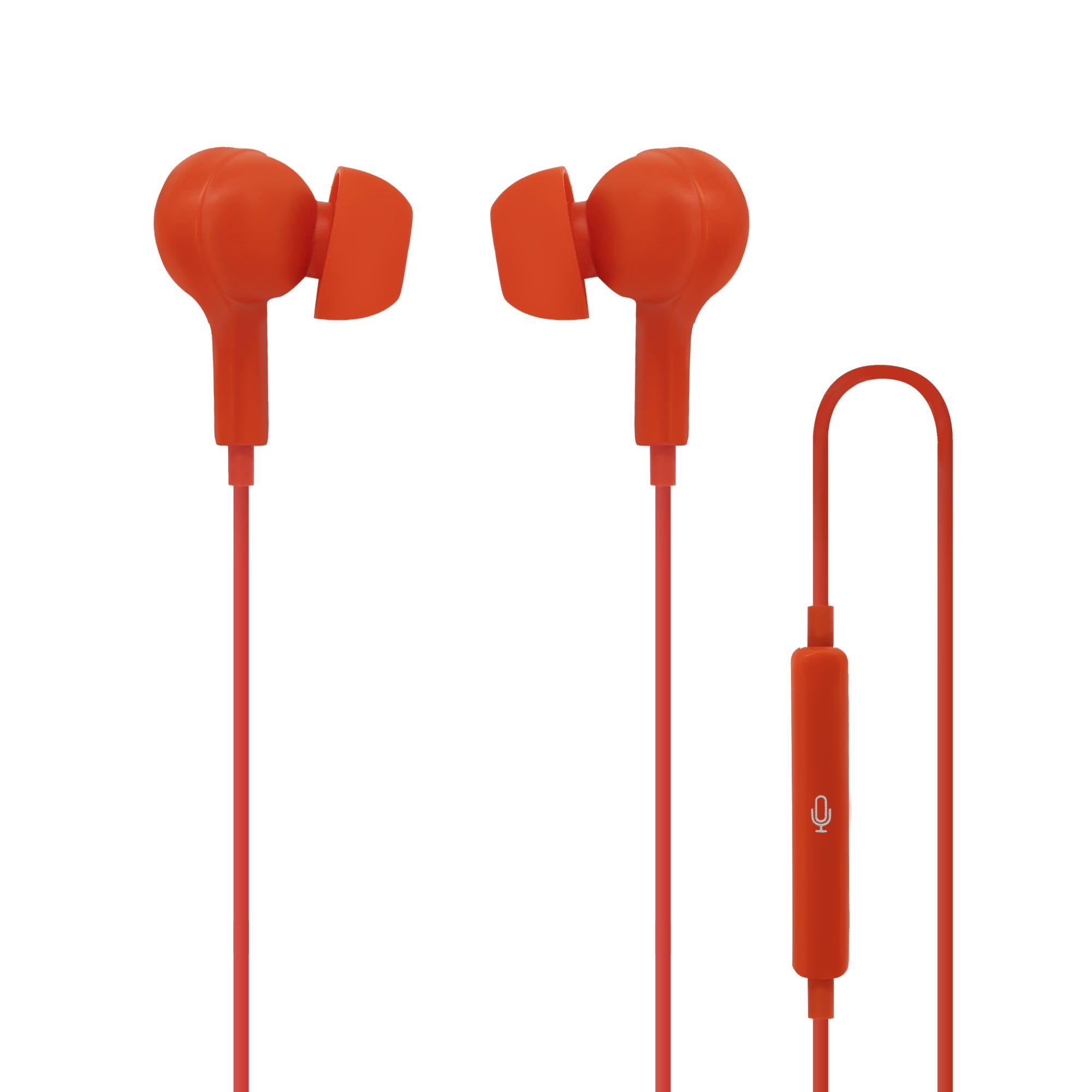 Moki Type-C Connect Earphones Inner Ear + Mic & Control - Red