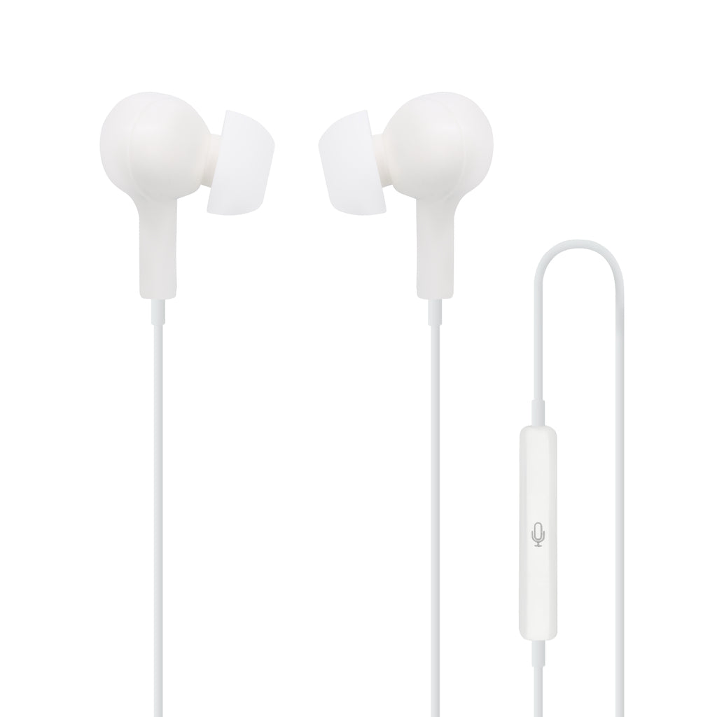 Moki Type-C Connect Earphones Inner Ear + Mic & Control - White