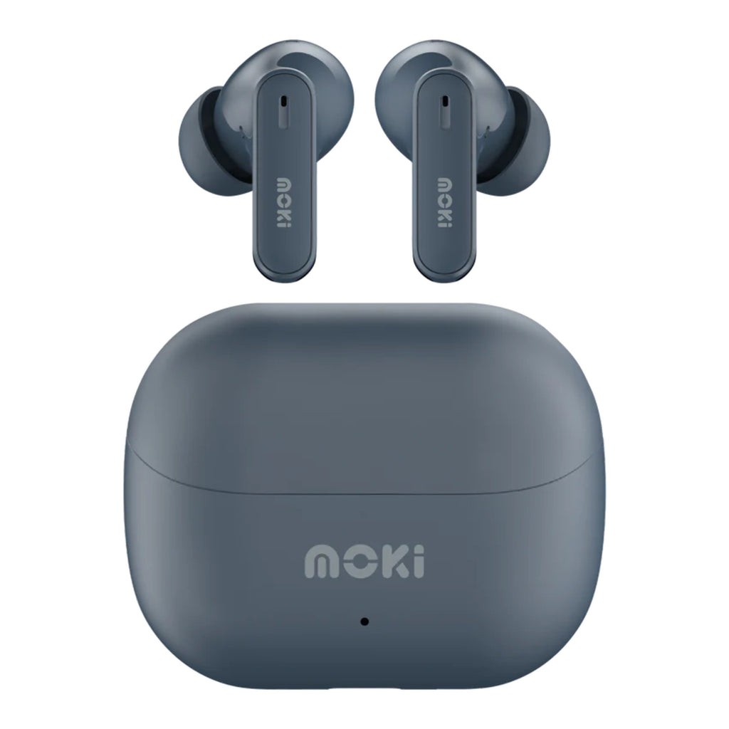 Moki MokiPods True Wireless Stereo Earphones - Slate Blue