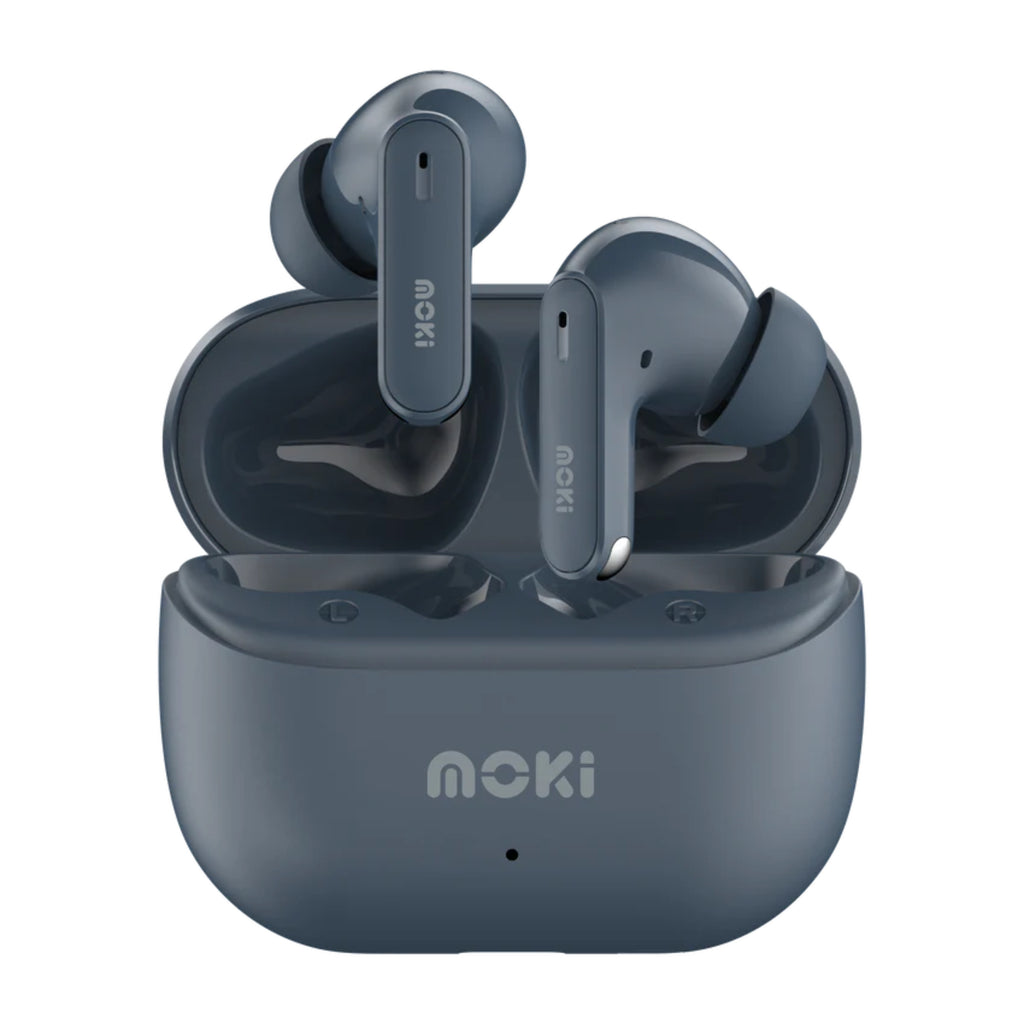 Moki MokiPods True Wireless Stereo Earphones - Slate Blue