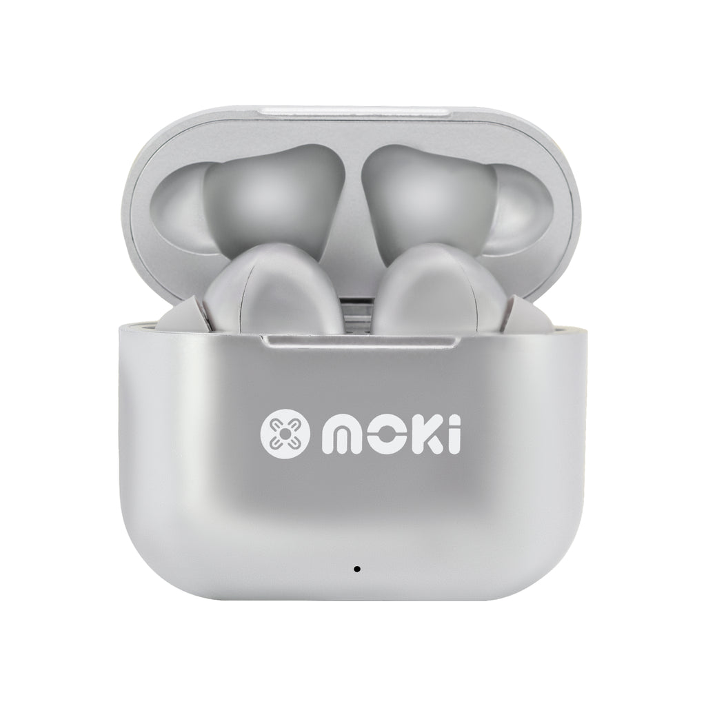 Moki MokiPods True Wireless Earbuds - Silver