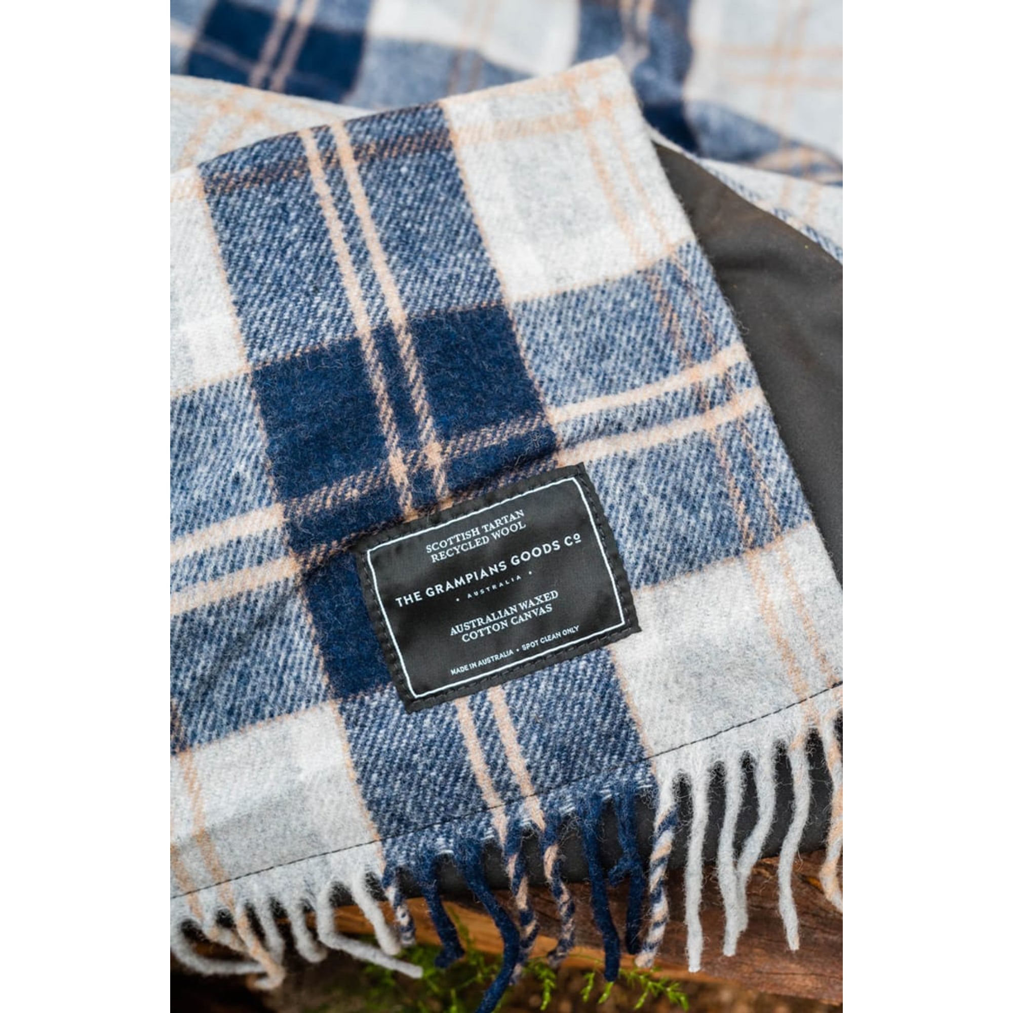 The Grampians Goods Co Heritage Collection All Weather Adventure Blanket - Navy