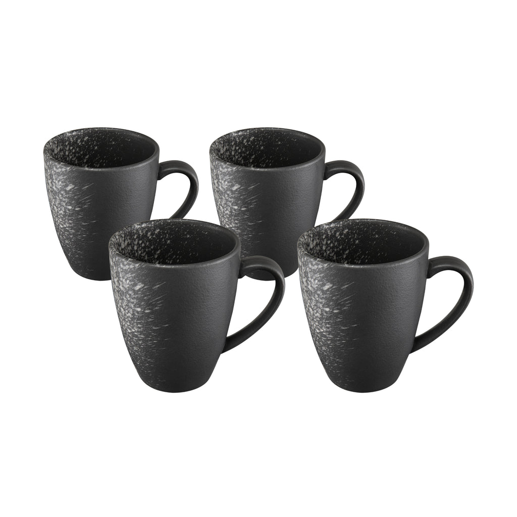 Maxwell & Williams Caviar Galaxy Coupe 4 Piece Mug Set