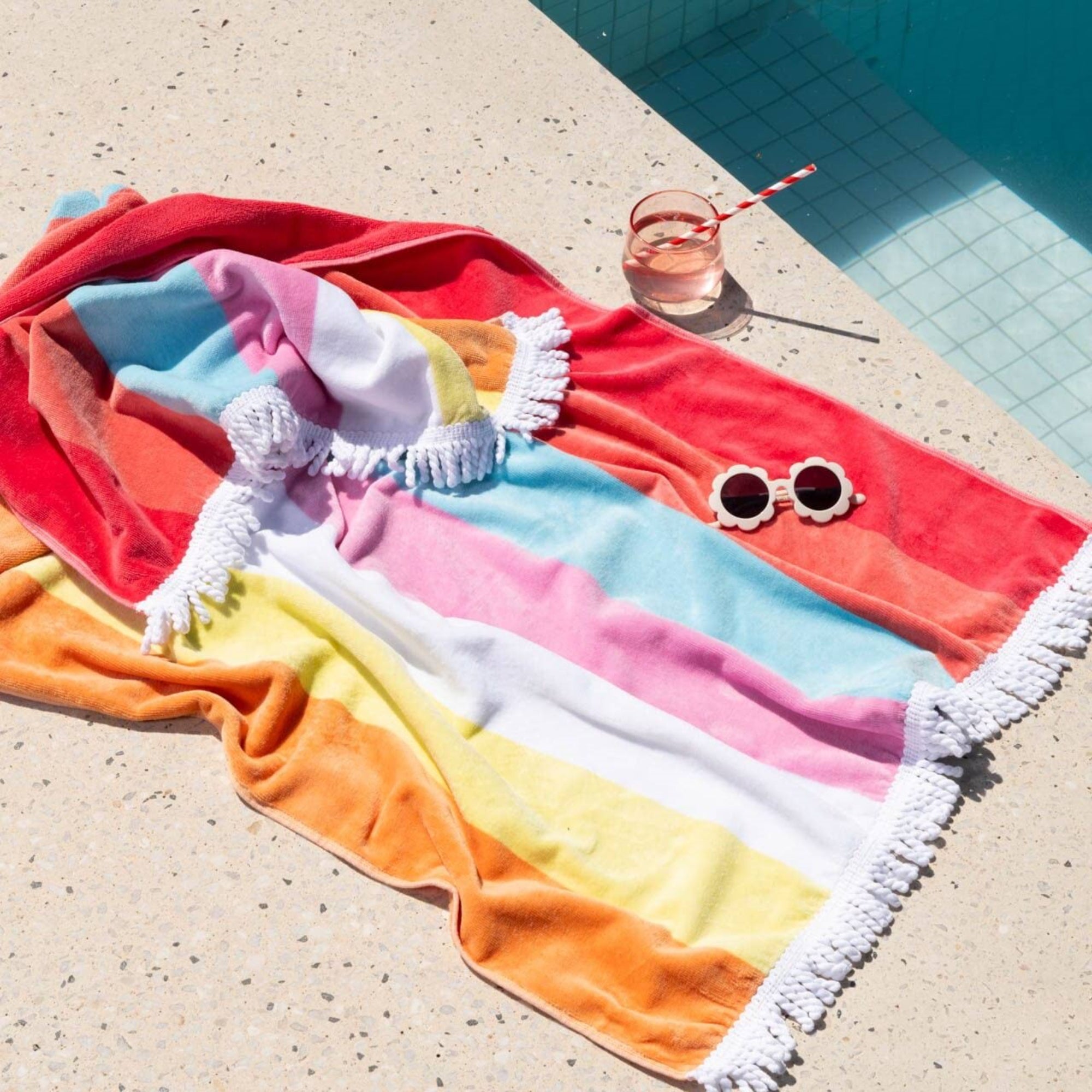 Canningvale Capresi Kids Beach Towel - Como Sherbet