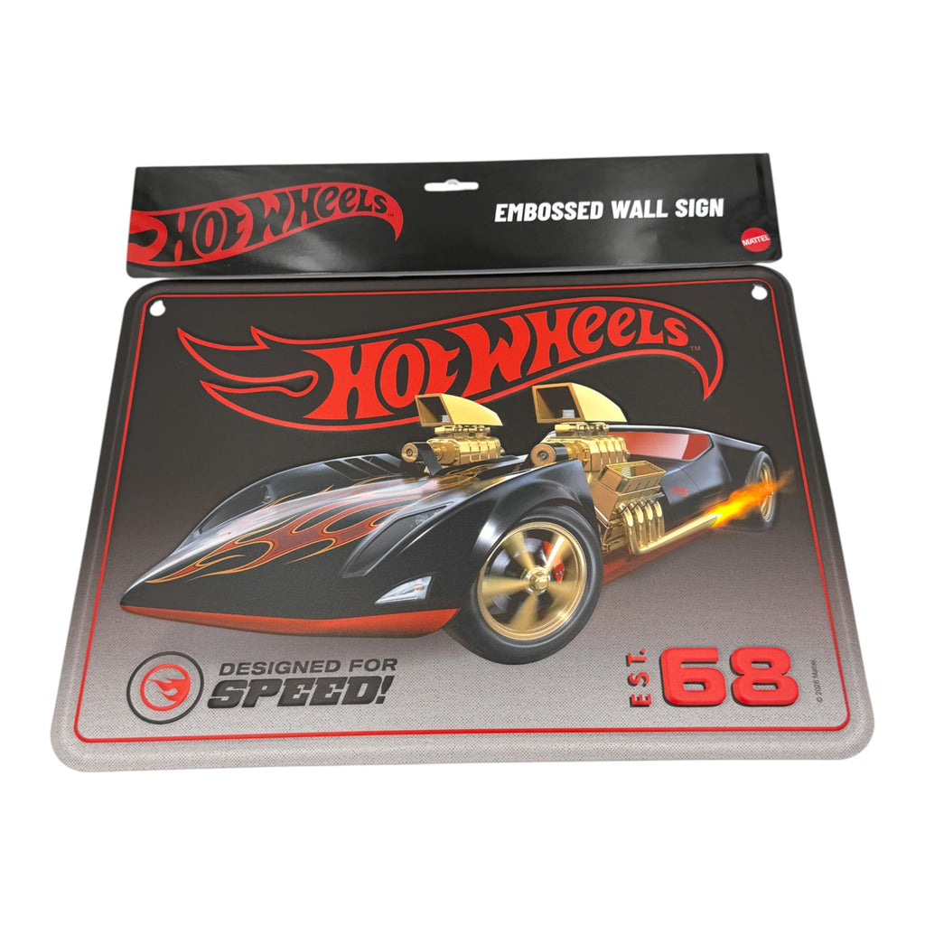 Hot Wheels 36 Car LED Display Case & Wall Sign Pack - Multi
