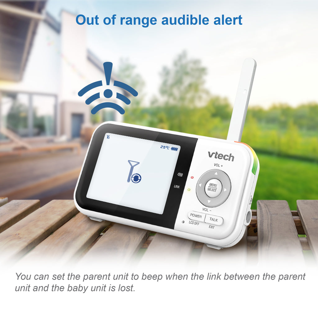 VTech Baby 2.8" Full Colour Video Baby Monitor - White