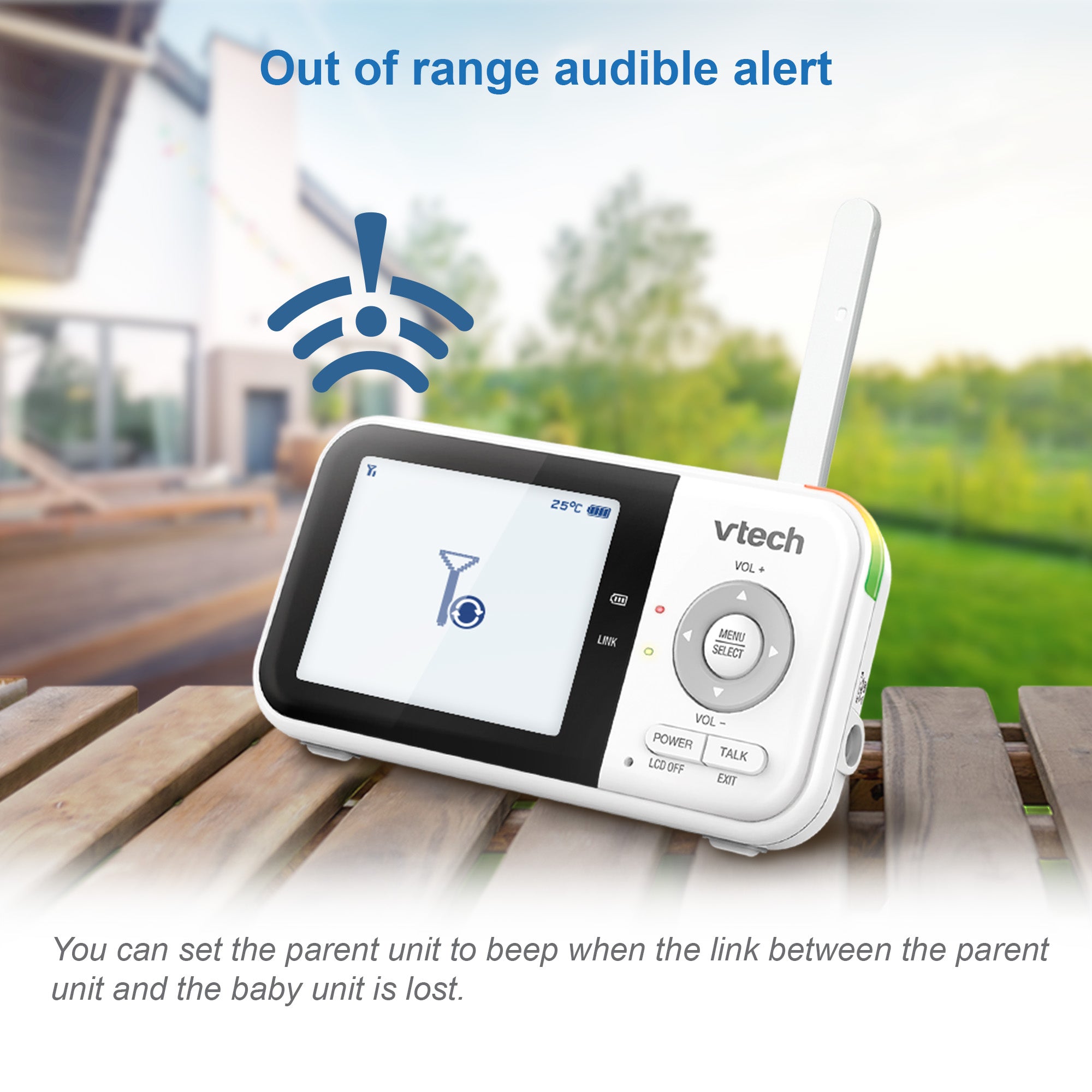 VTech Baby 2.8" Full Colour Video Baby Monitor - White