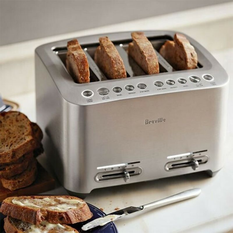 Breville the Smart Toast?4 Slice Toaster-Silver