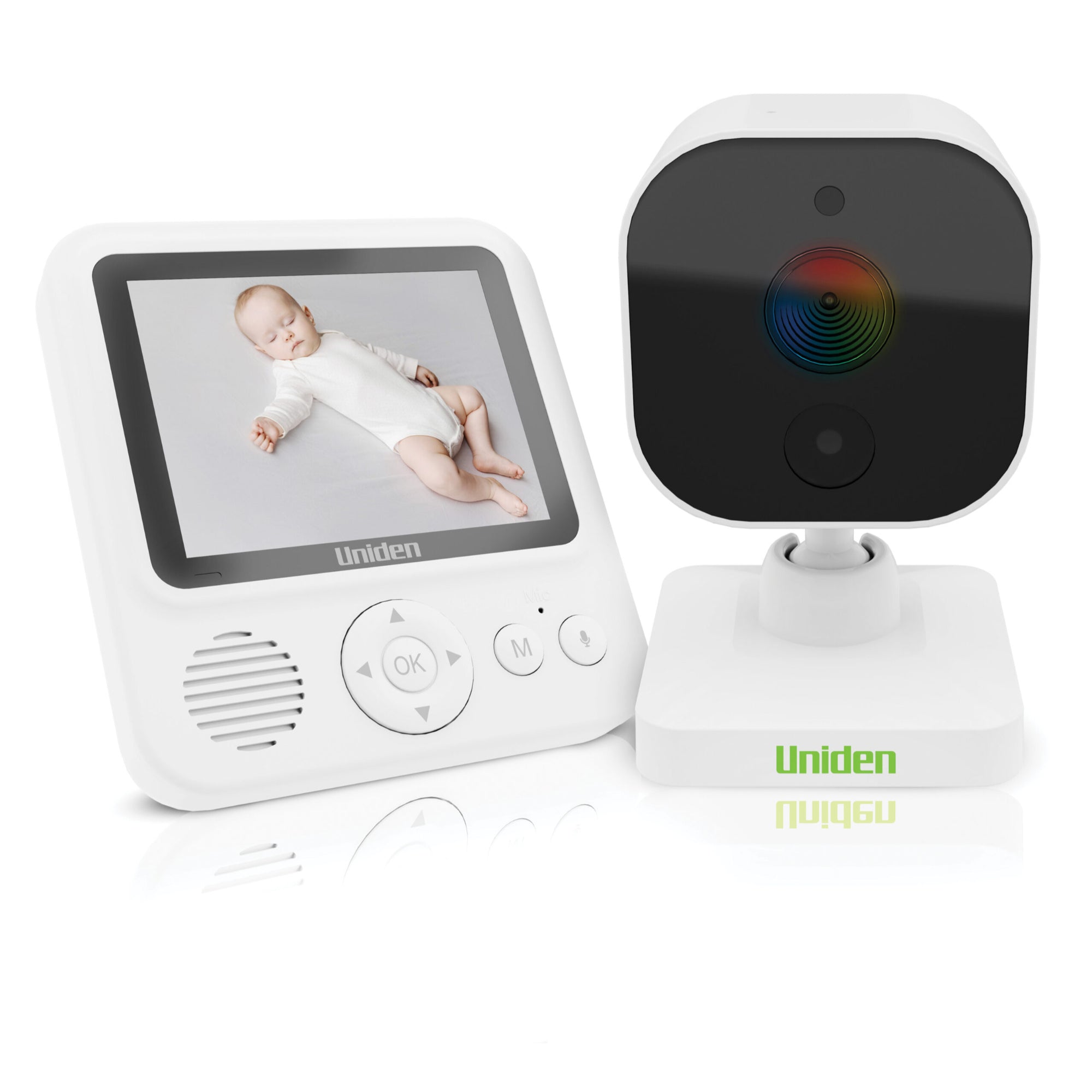 Uniden 2.8 Compact Baby Video Monitor with Camera - Black