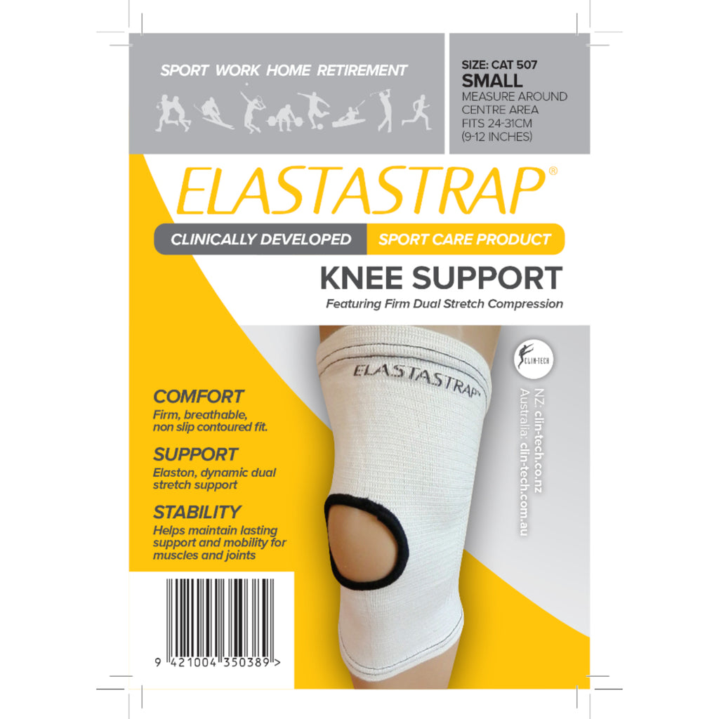 Elastastrap Compression Knee Support White - Small