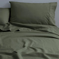Canningvale CoziCotton Flannelette King Sheet Set - Dark Olive