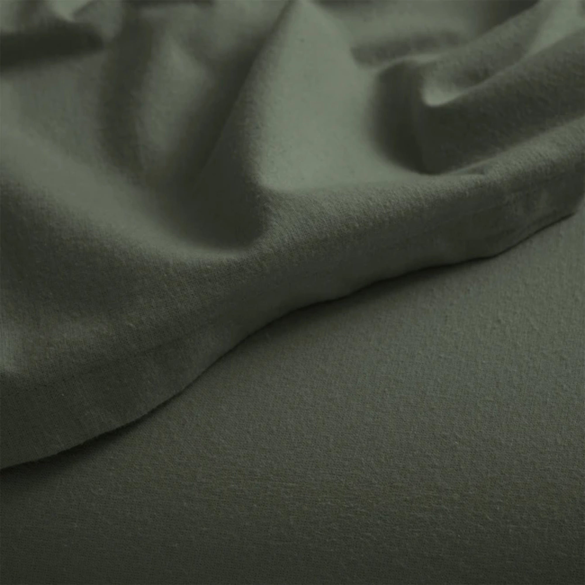 Canningvale CoziCotton Flannelette King Sheet Set - Dark Olive