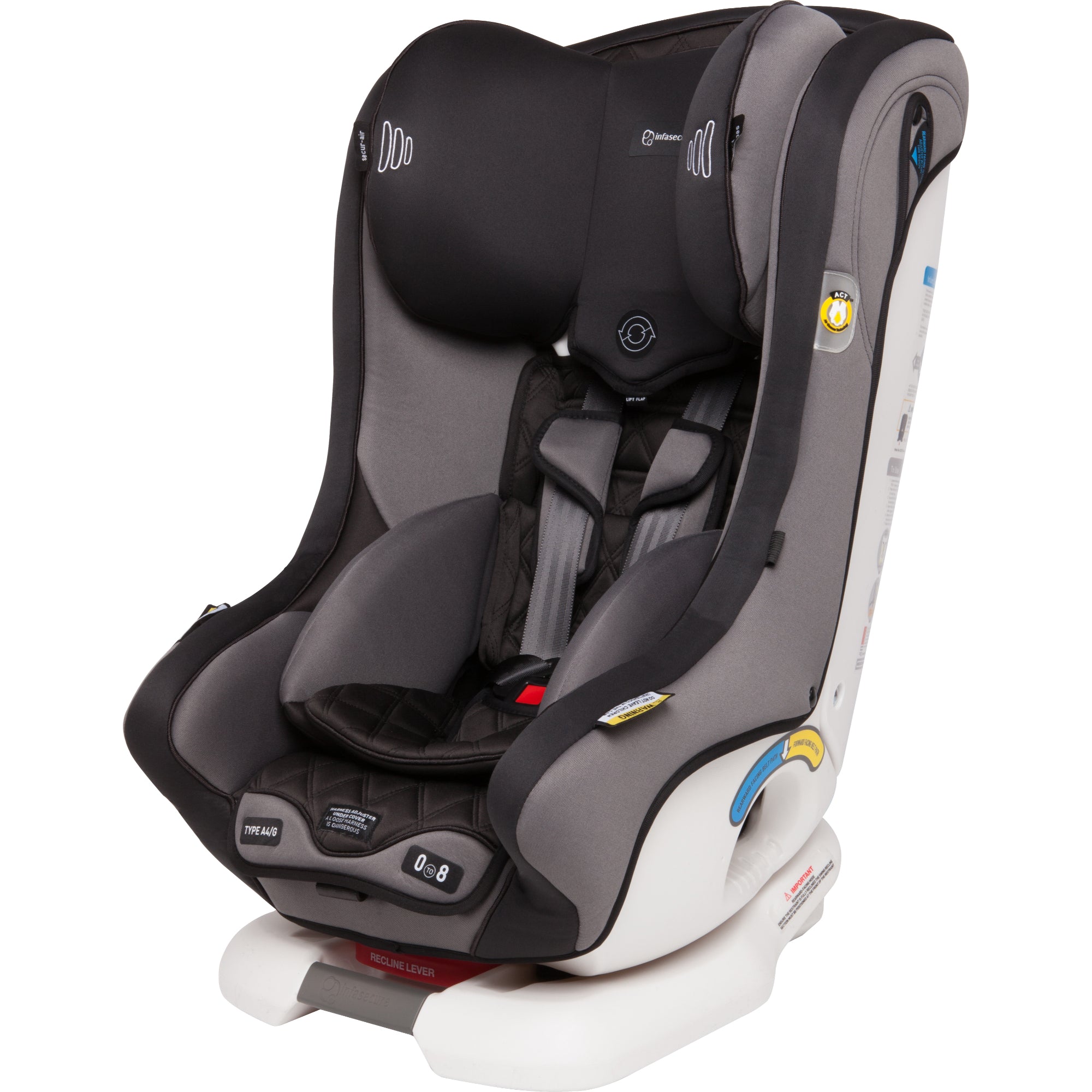 InfaSecure Achieve Premium Convertible Car Seat (0-8 Years) - Night
