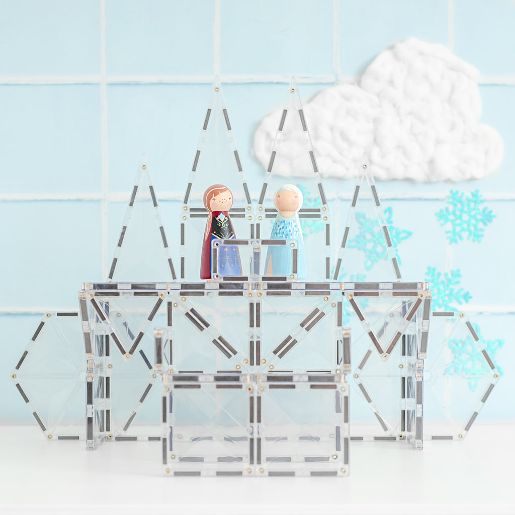 Connetix Clear Starter 34 Piece Pack-Clear