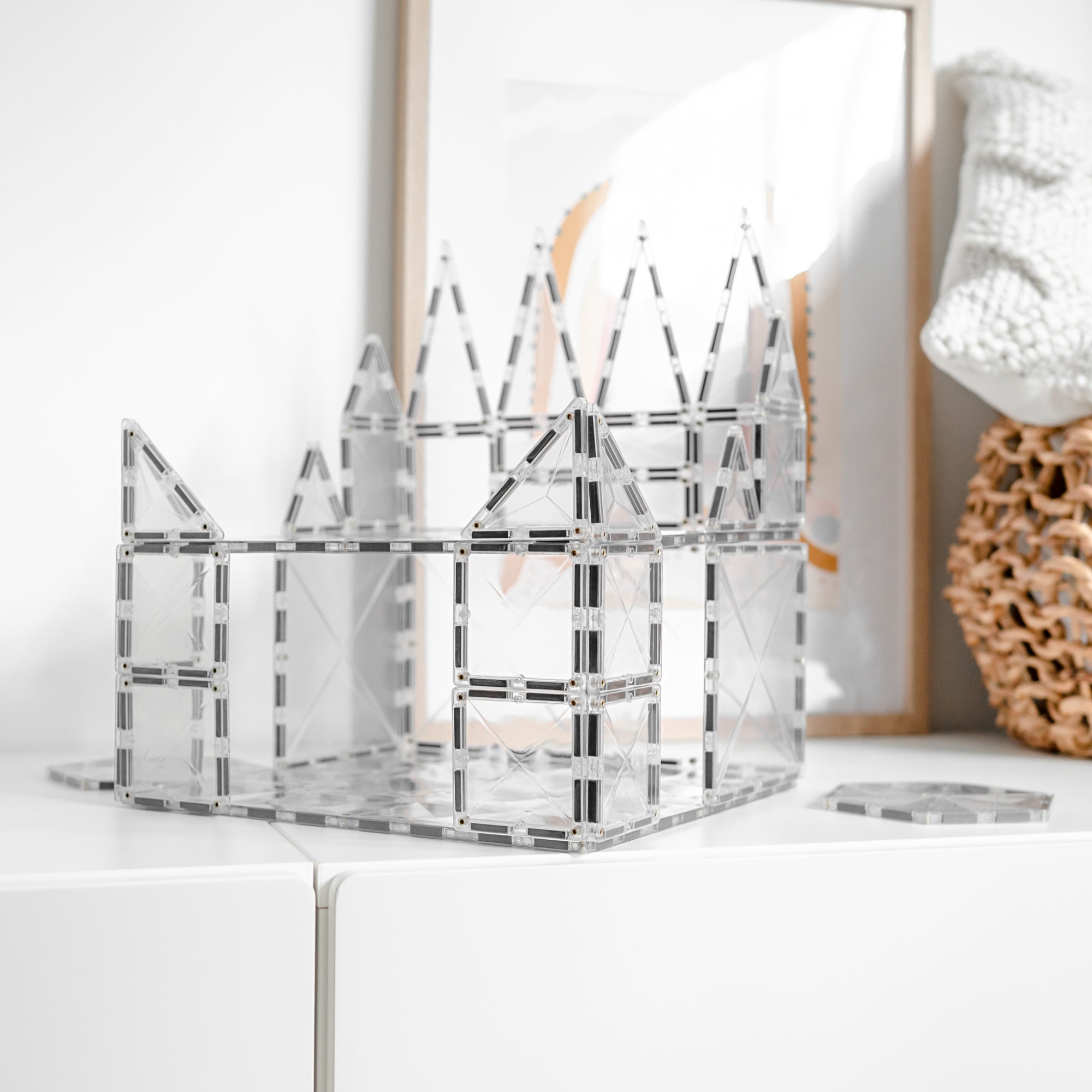 Connetix Clear Starter 34 Piece Pack-Clear