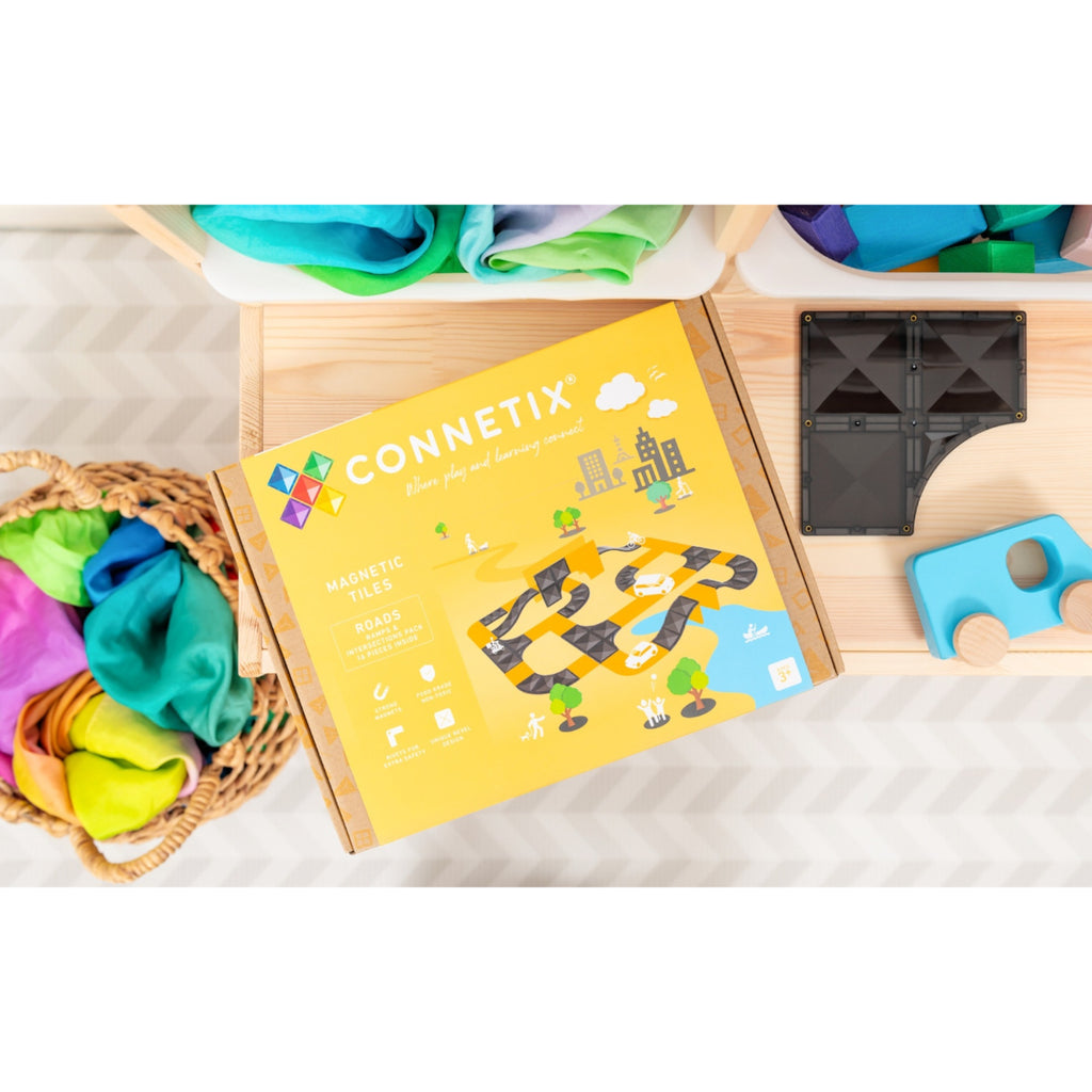 Connetix Ramps & Intersections 16 Piece Pack-Multi
