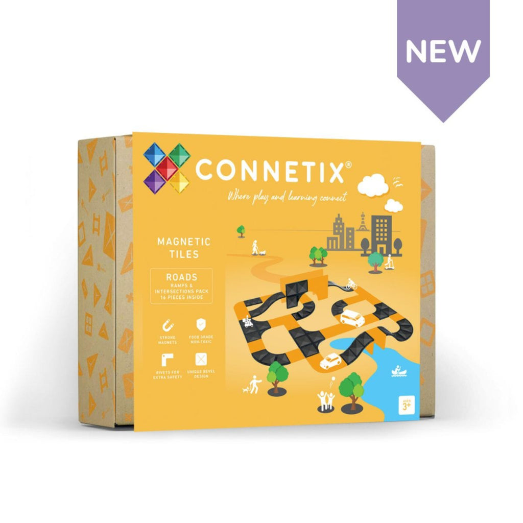 Connetix Ramps & Intersections 16 Piece Pack-Multi