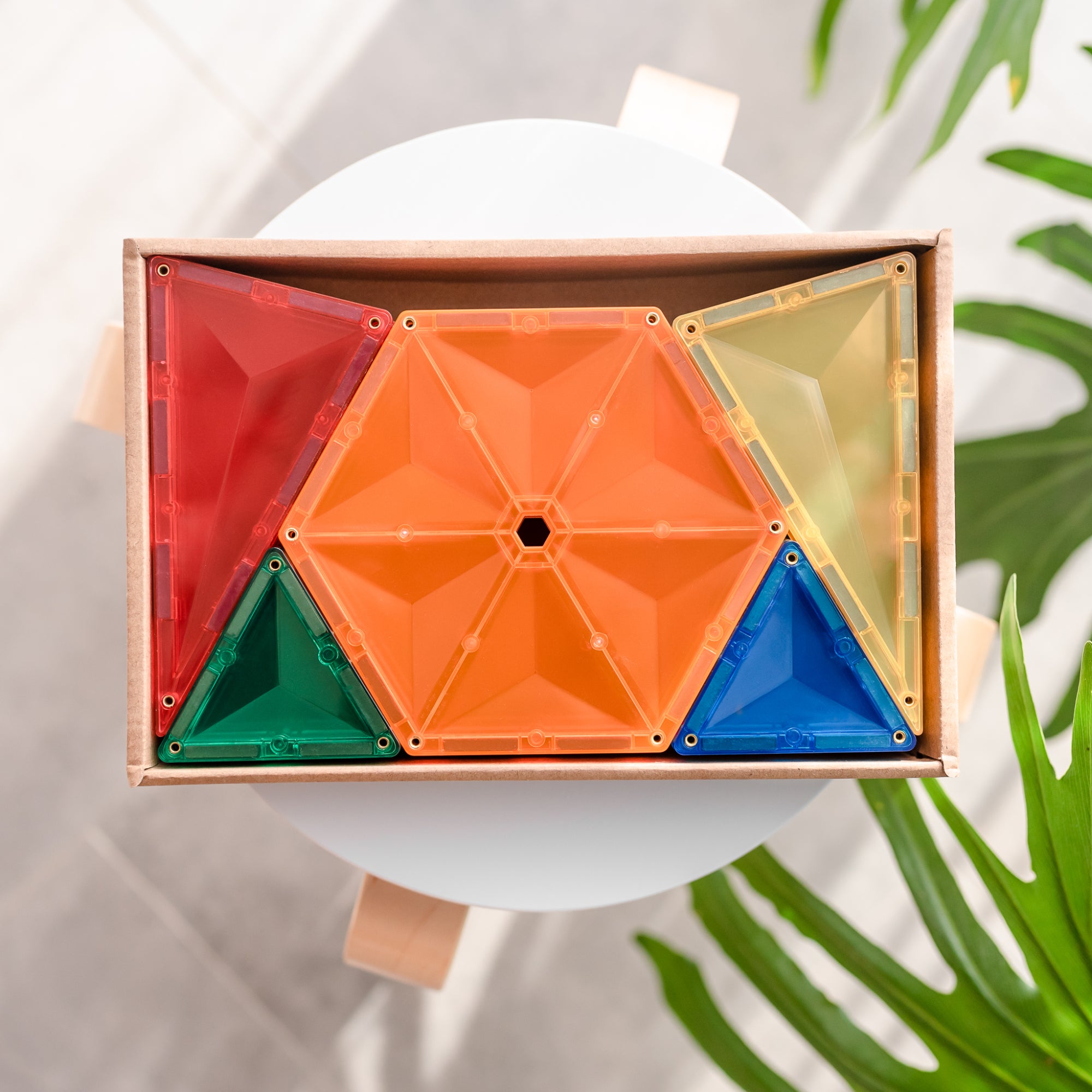Connetix Multi Geometry 30 Piece Magnetic Tiles Pack-Multi
