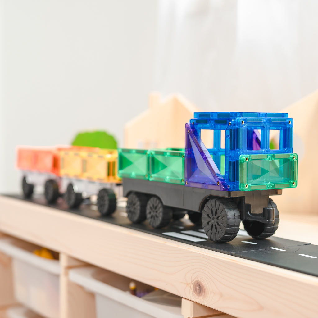 Connetix Multi Transport 50 Piece Magnetic Tiles Pack-Multi