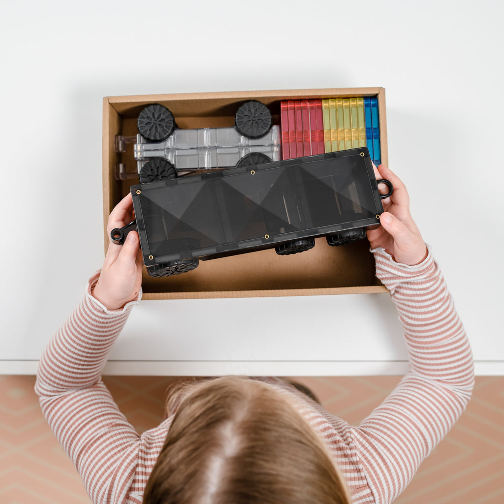 Connetix Multi Transport 50 Piece Magnetic Tiles Pack-Multi