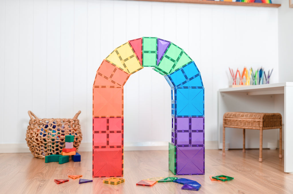 Connetix Multi Starter 60 Piece Magnetic Tiles Pack-Multi