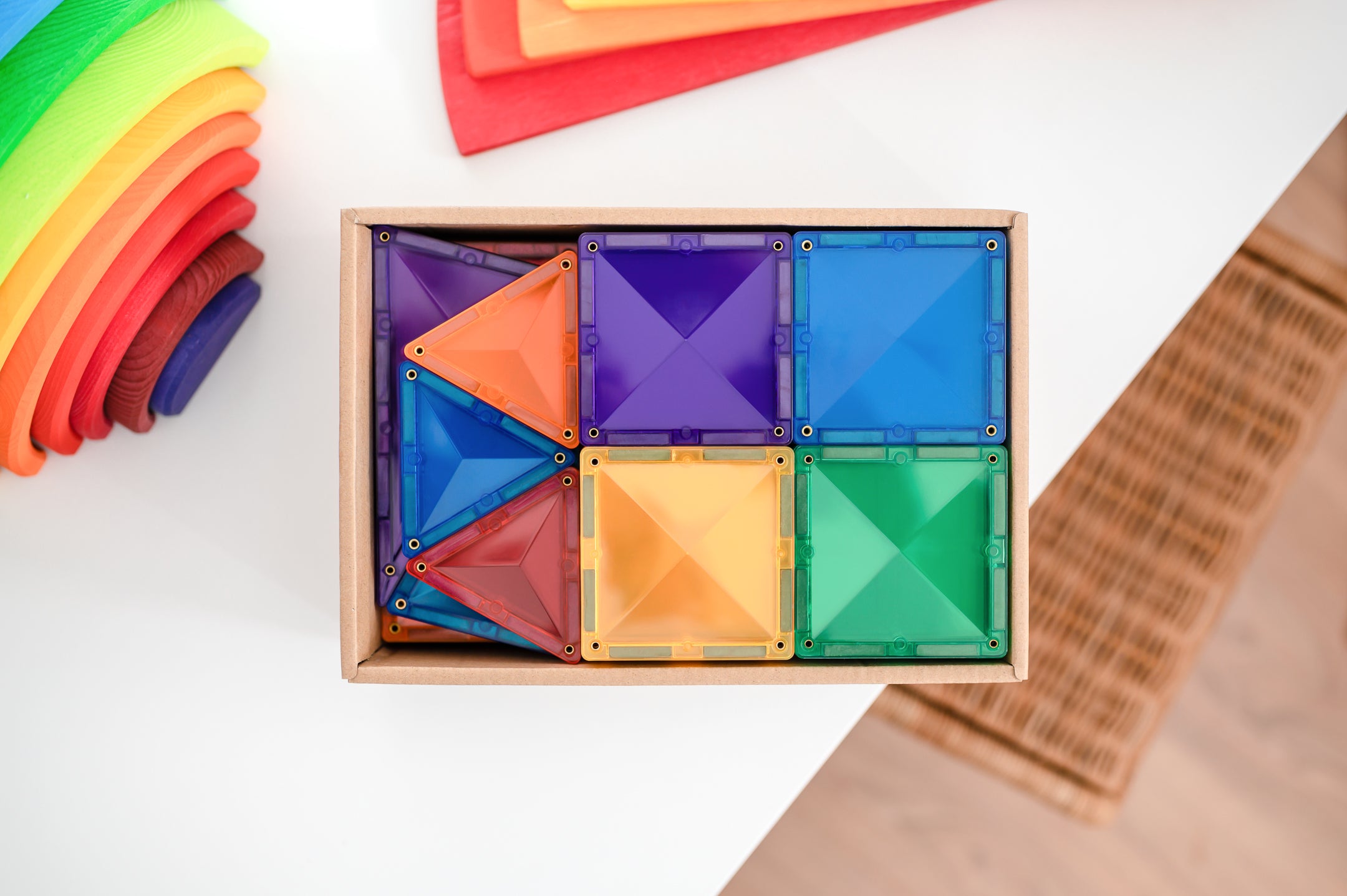 Connetix Multi Starter 60 Piece Magnetic Tiles Pack-Multi