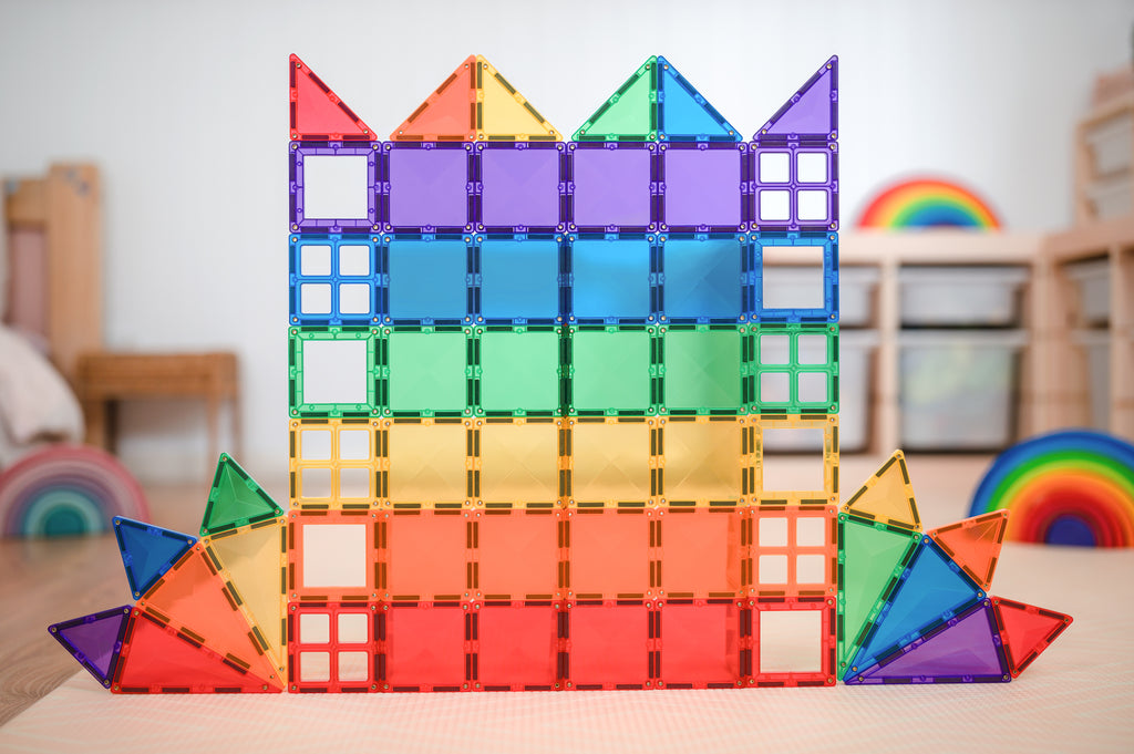 Connetix Multi Starter 60 Piece Magnetic Tiles Pack-Multi