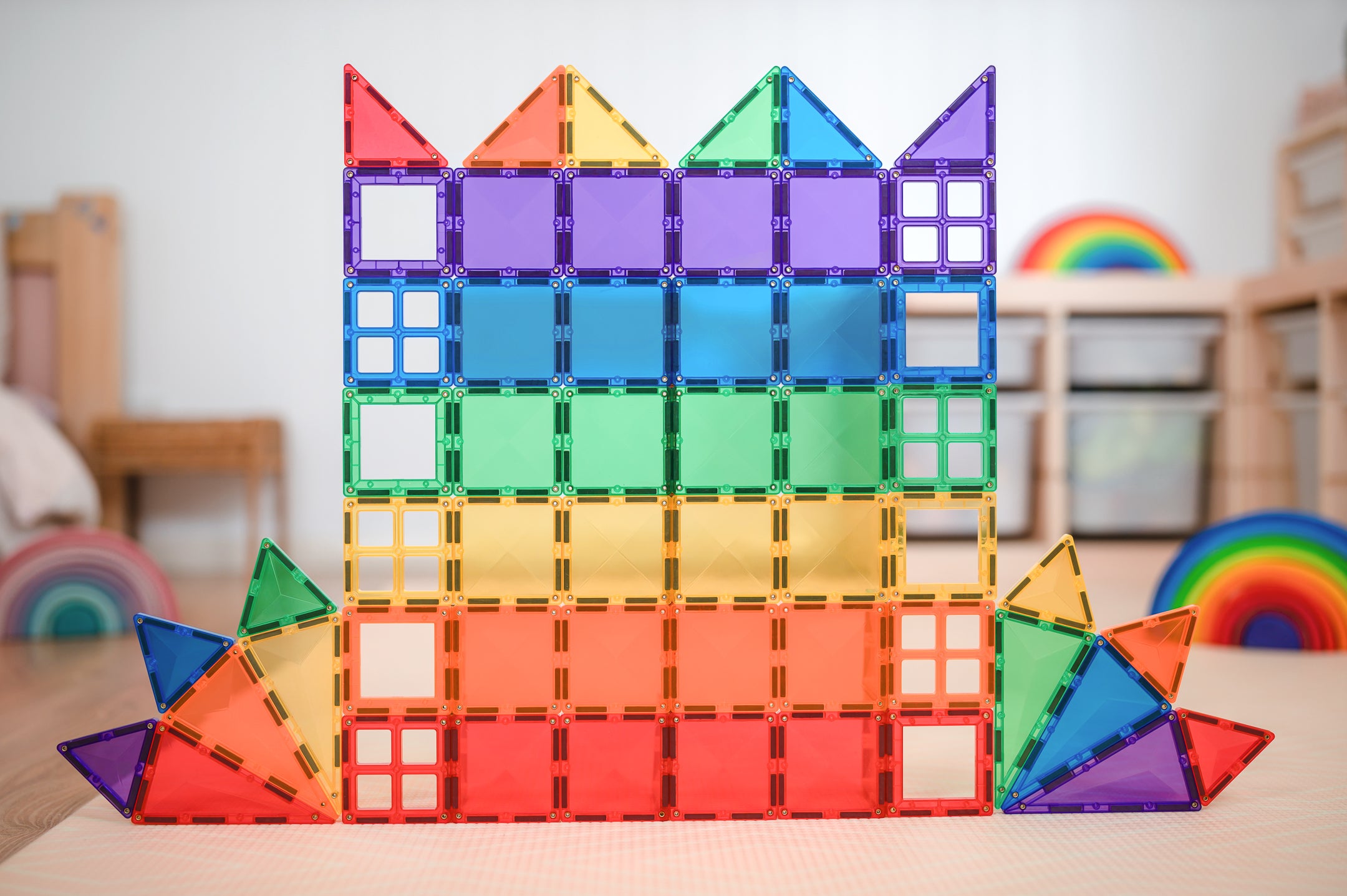 Connetix Multi Starter 60 Piece Magnetic Tiles Pack-Multi