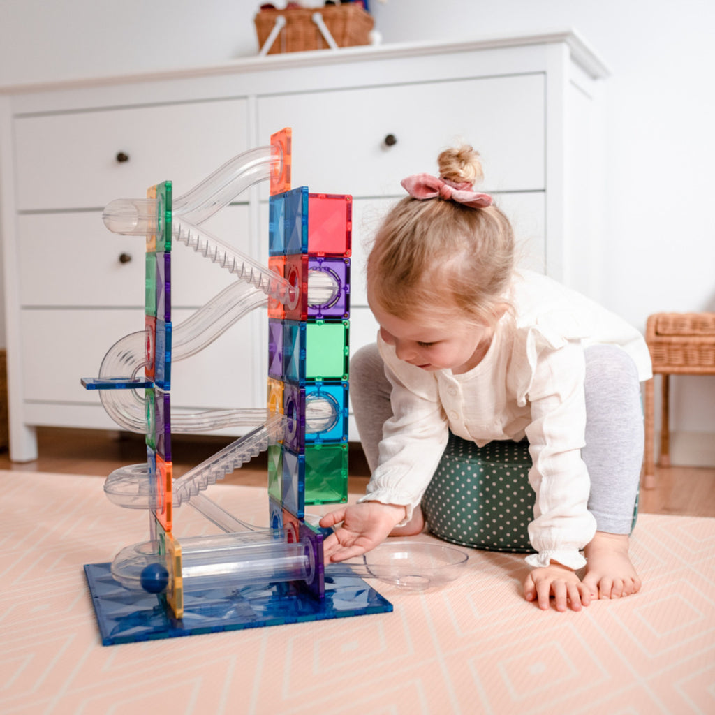 Connetix Multi Ball Run 92 Piece Magnetic Tiles Pack-Multi