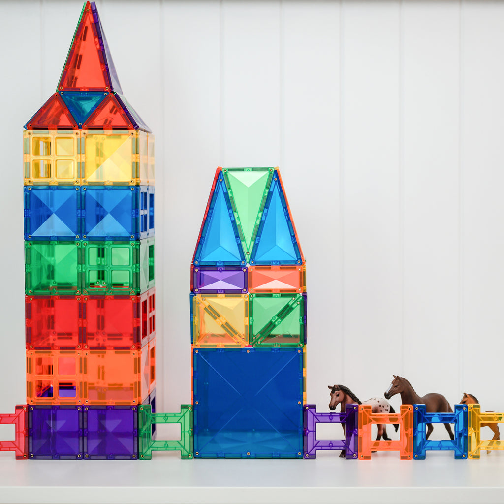 Connetix Multi Creative 102 Piece Magnetic Tiles Pack-Multi