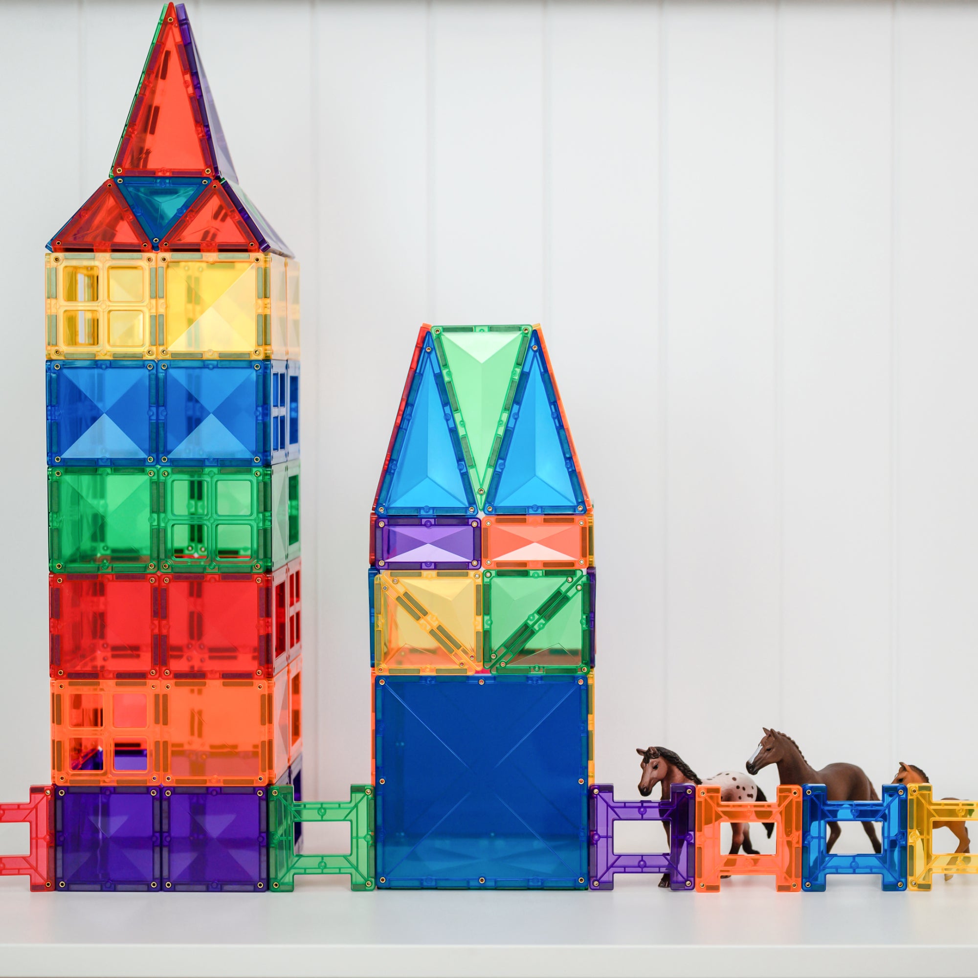 Connetix Multi Creative 102 Piece Magnetic Tiles Pack-Multi