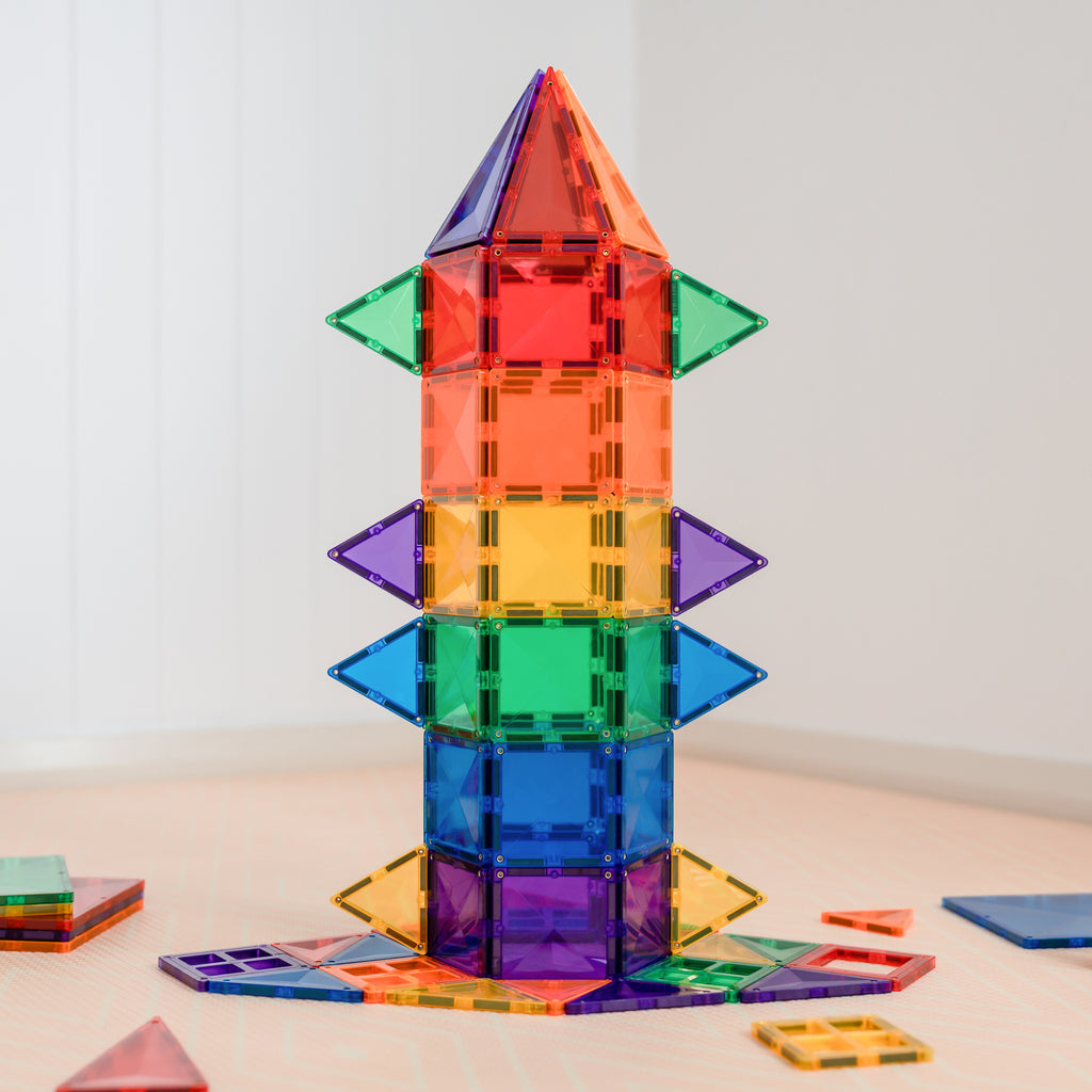 Connetix Multi Creative 102 Piece Magnetic Tiles Pack-Multi