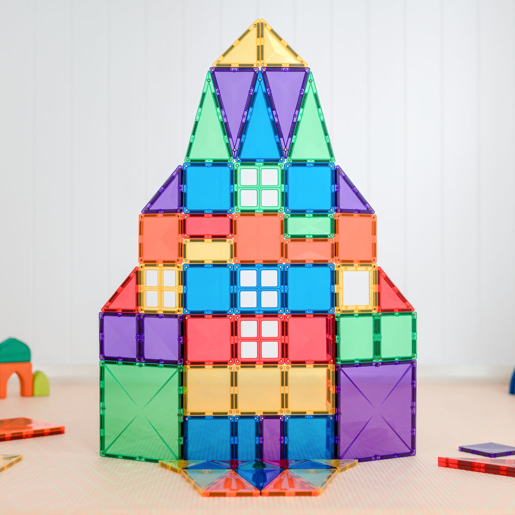 Connetix Multi Creative 102 Piece Magnetic Tiles Pack-Multi
