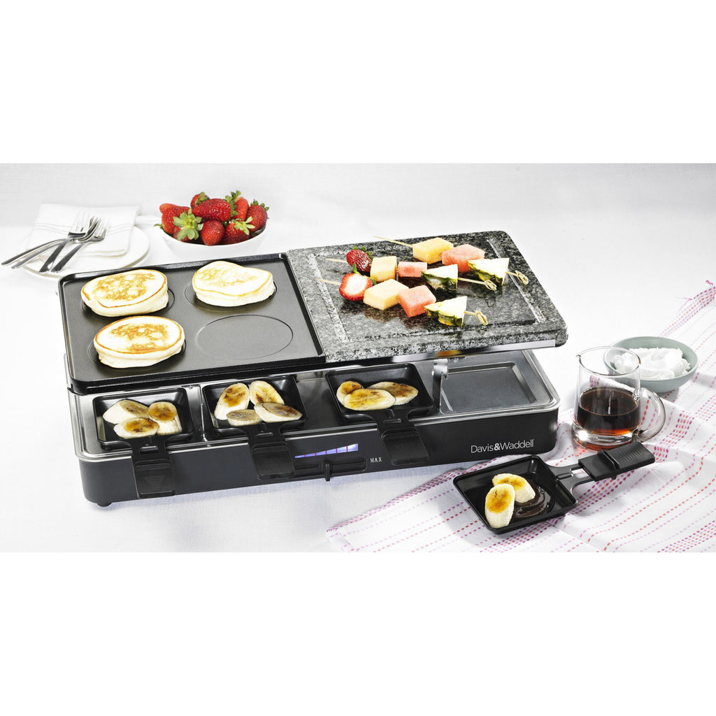 Davis & Waddell 8 Person Electric Party Grill Non-Stick Griddle Teppanyaki BBQ