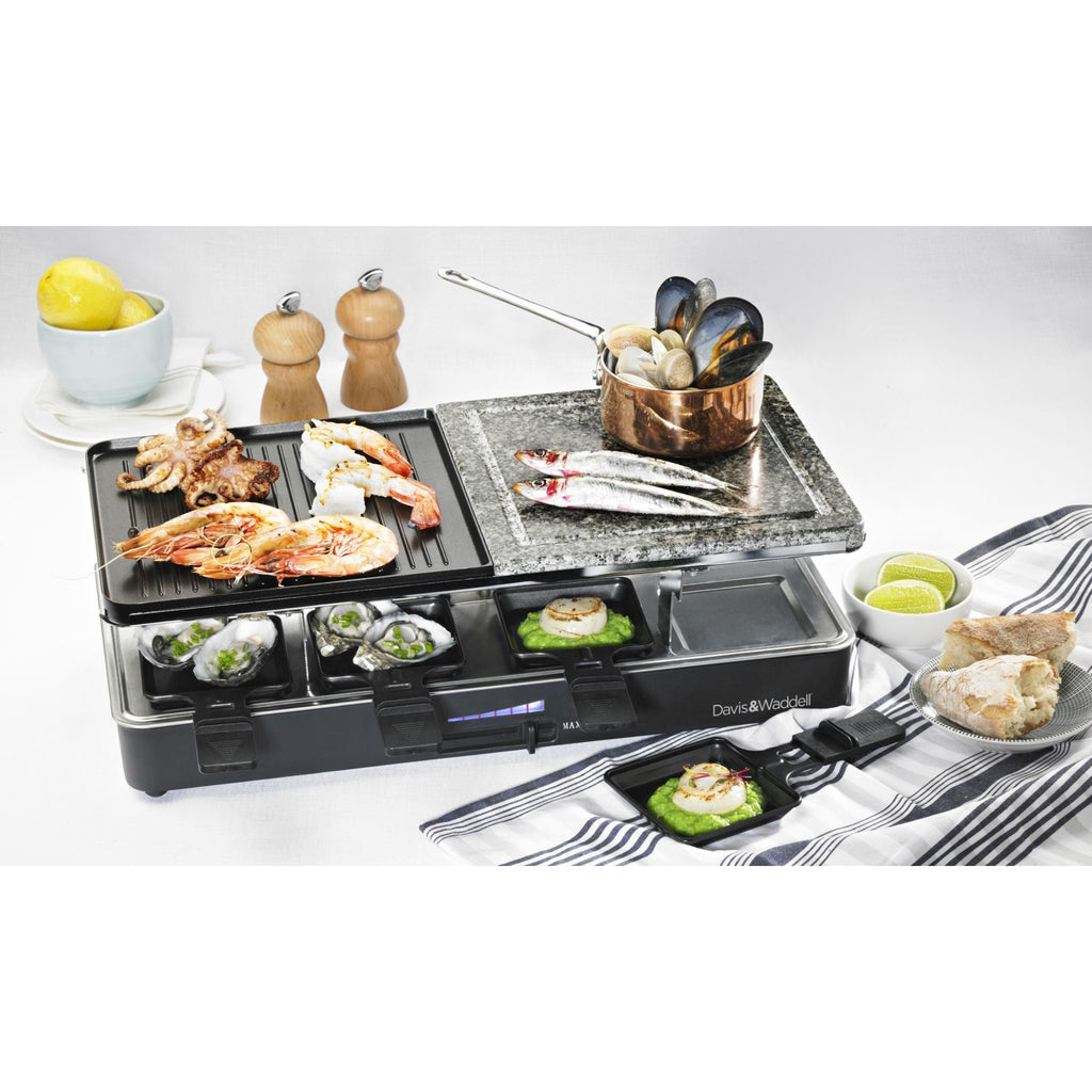 Davis & Waddell 8 Person Electric Party Grill Non-Stick Griddle Teppanyaki BBQ