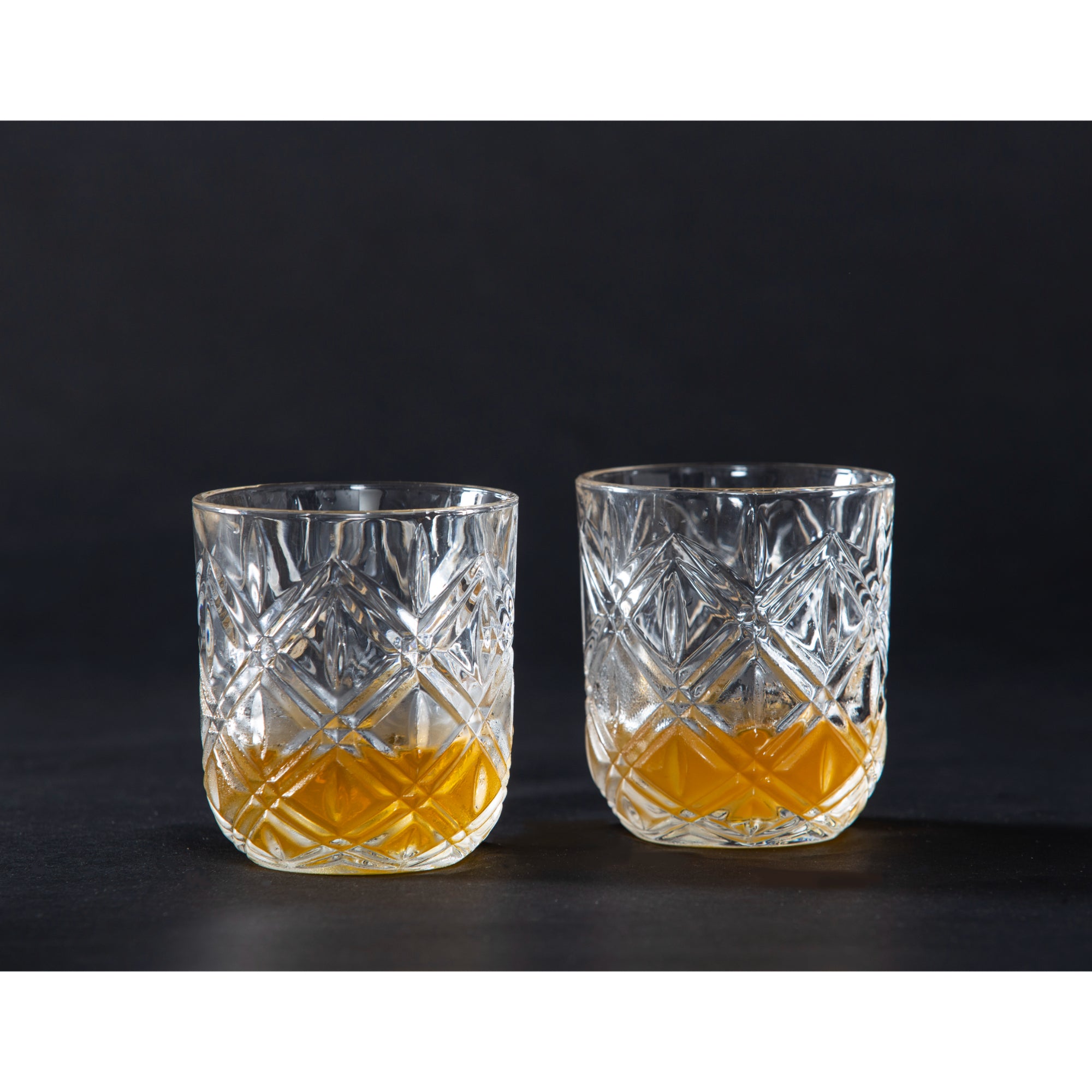 Davis & Waddell Fine Foods Deluxe Double Old Fashion - Set of 2 DTA0562 - Clear