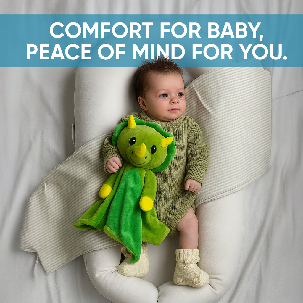 Love By Emi Dinosaur Musical Comforter - Green