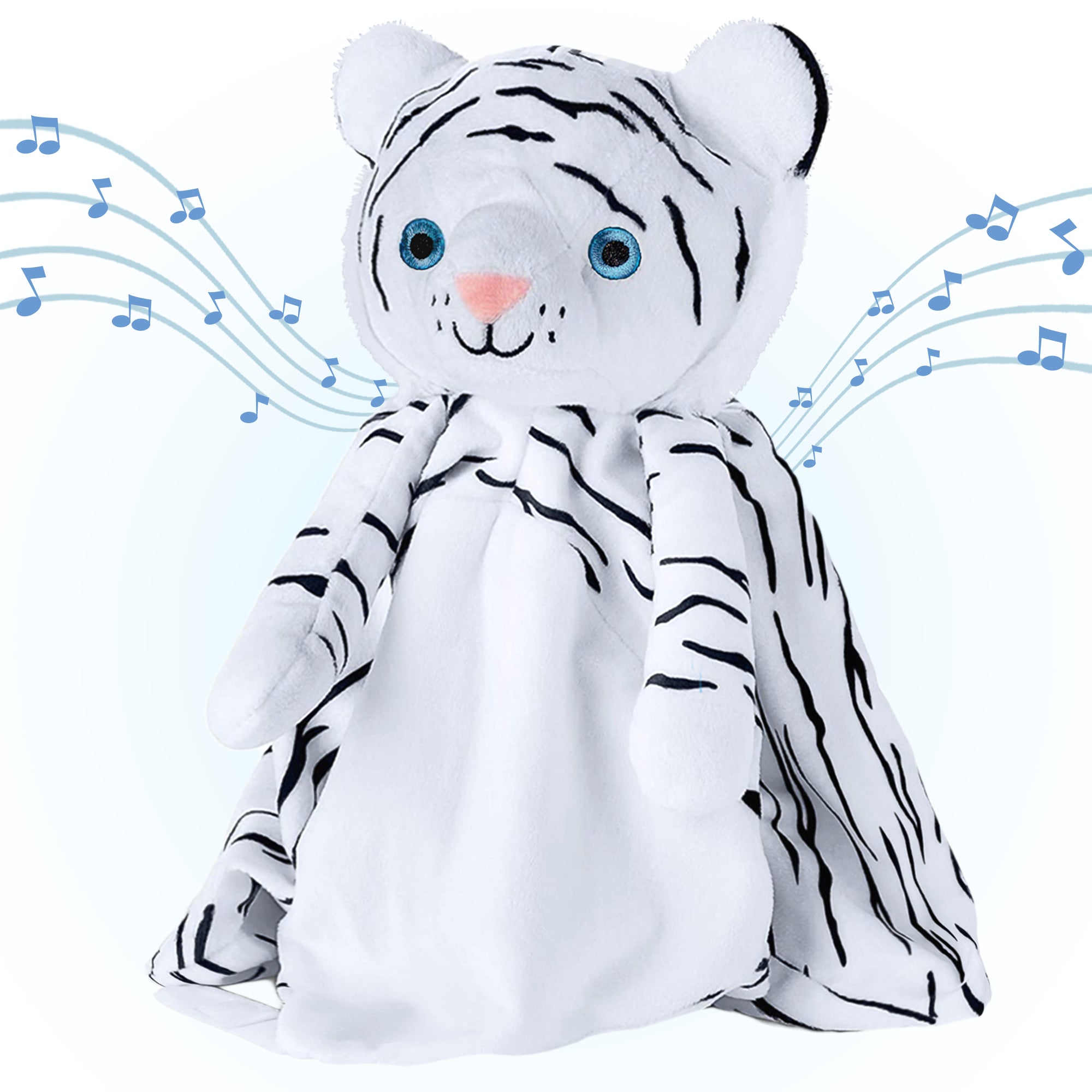 Love By Emi White Tiger Musical Comforter