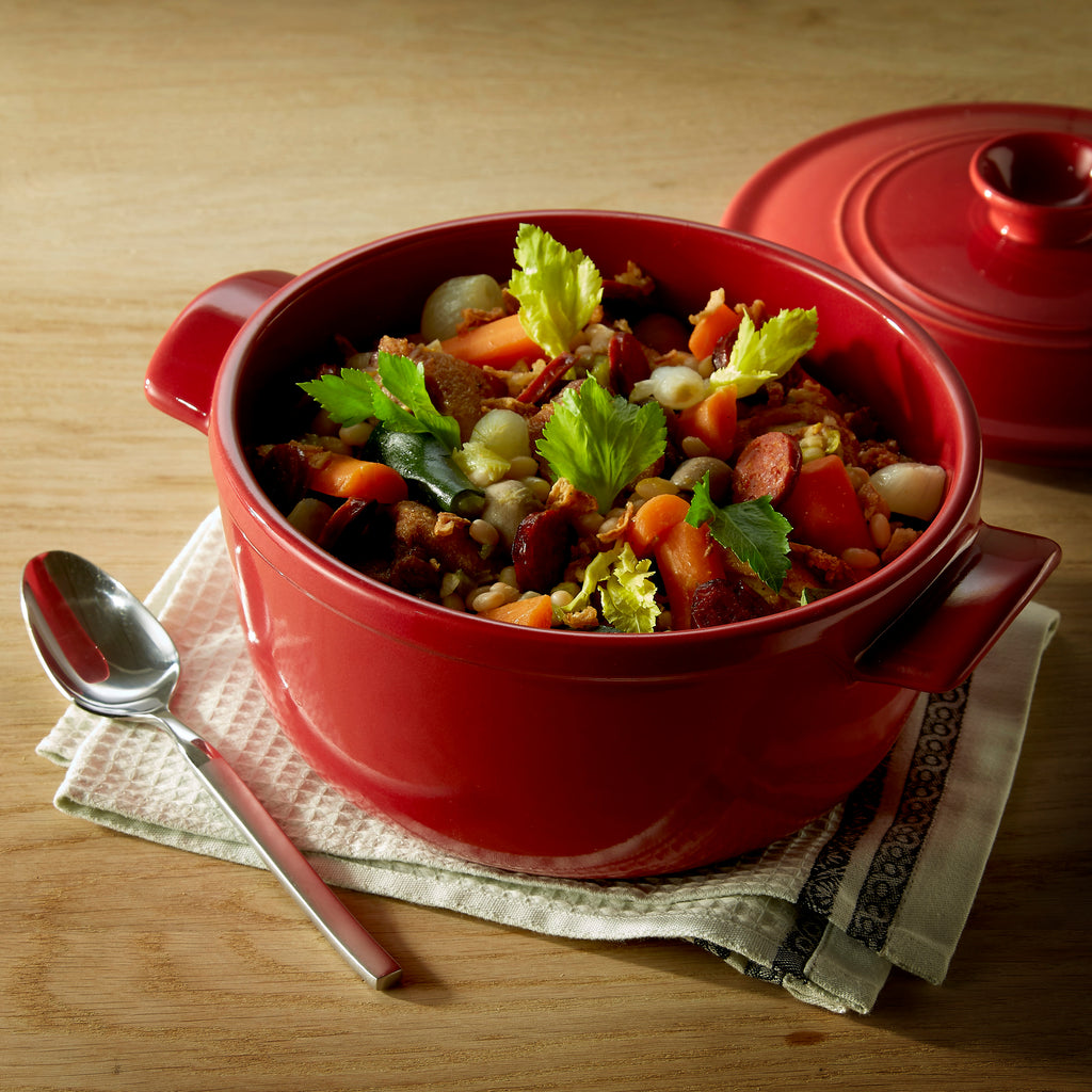 Emile Henry Round 4L Casserole - Burgundy