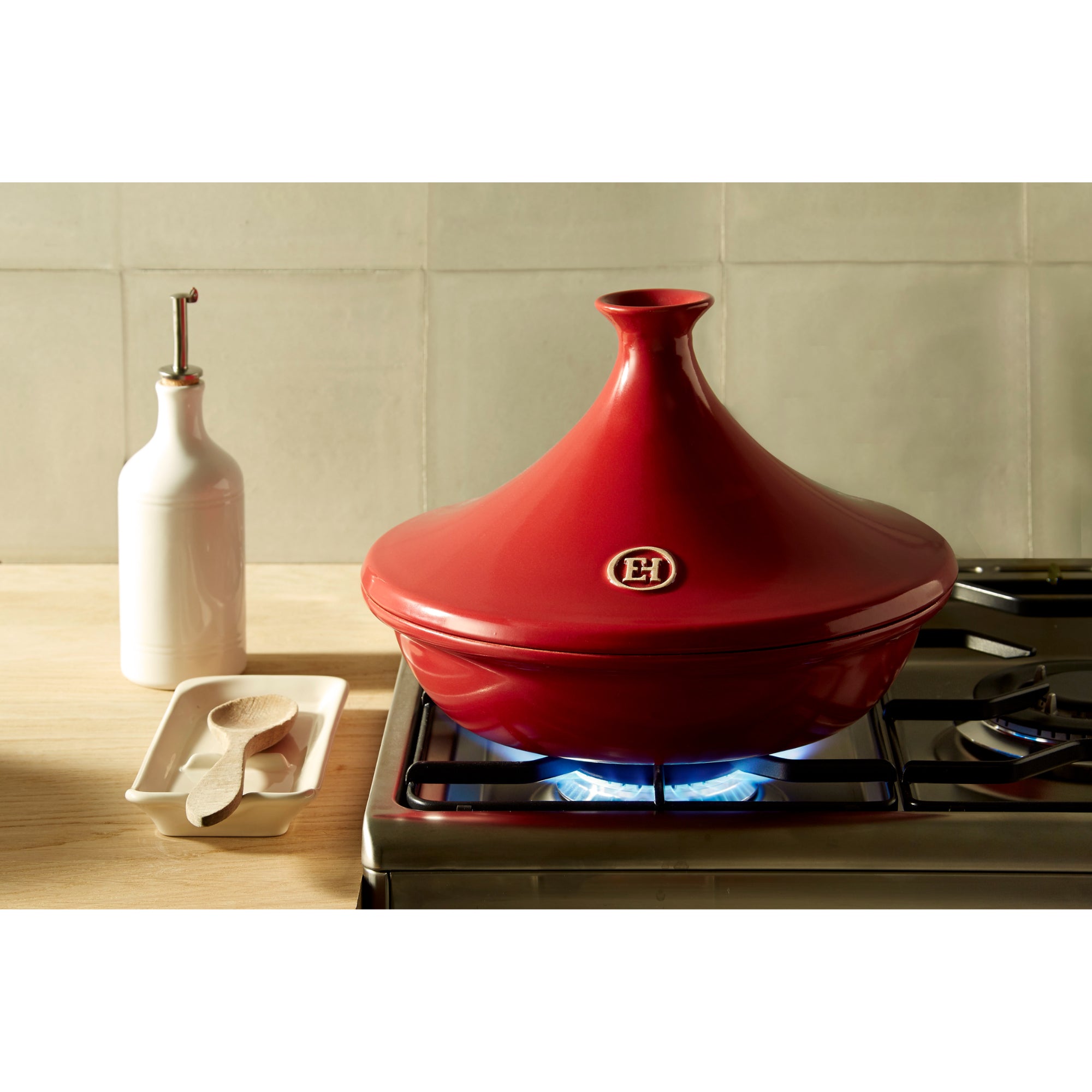 Emile Henry 26cm Tagine - Burgundy