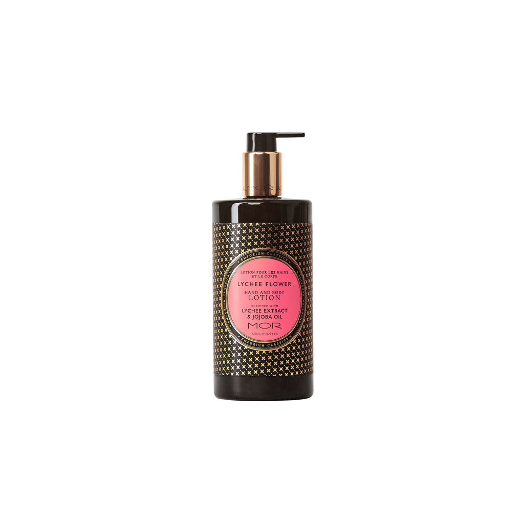 MOR Lychee Flower Hand & Body Wash and Hand & Body Lotion Set