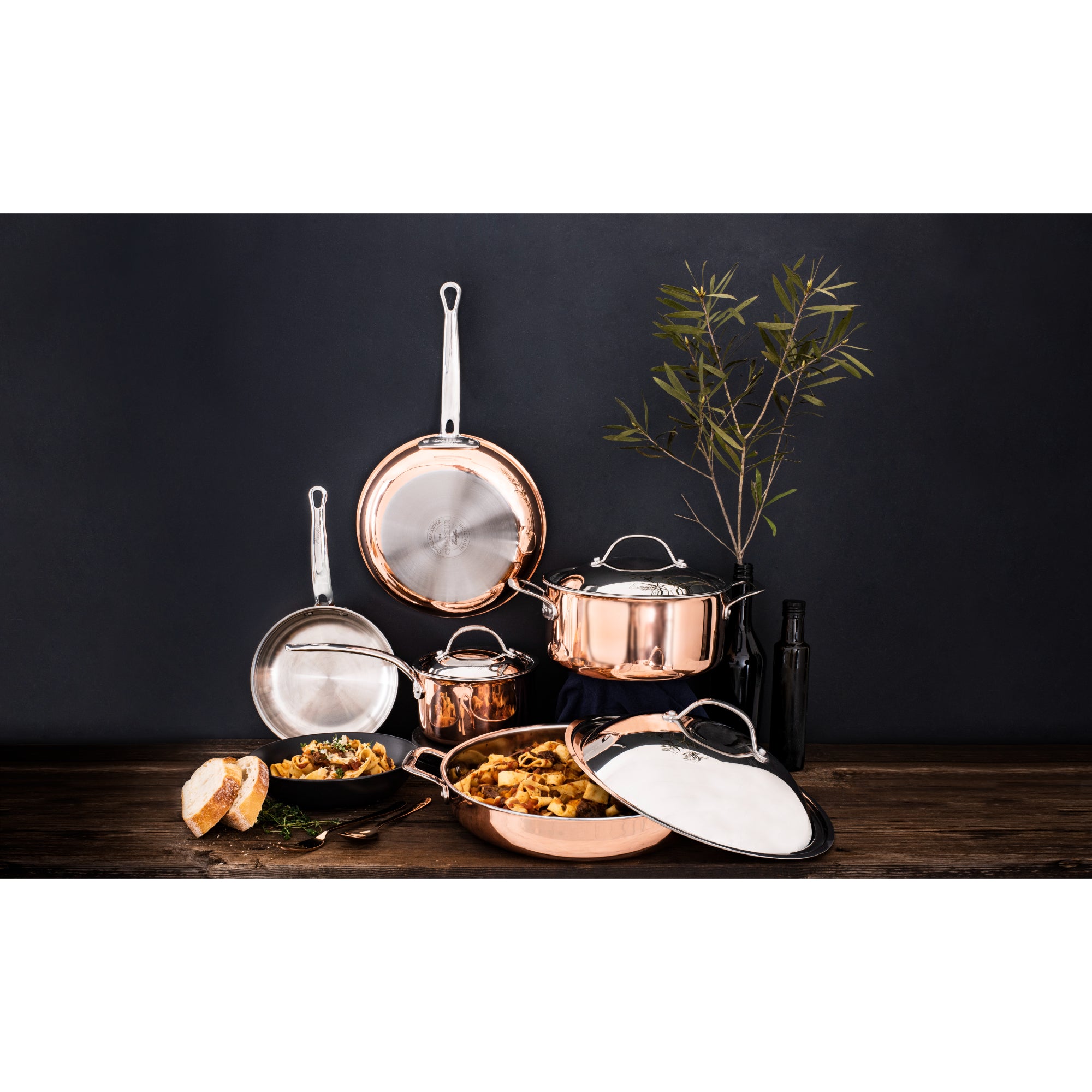 Chasseur Escoffier 20 x 12cm Induction Saucepan with Helper Handle- 20041 -Coppe