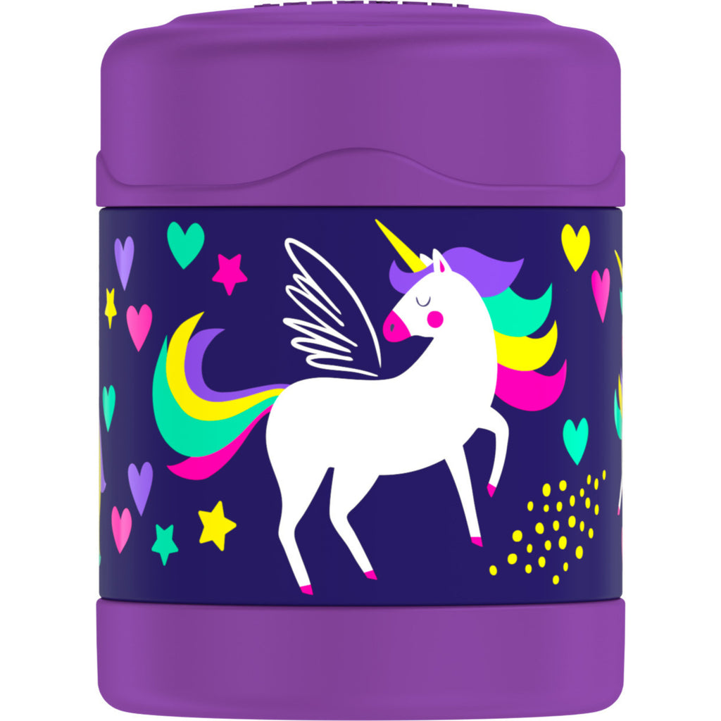 Thermos FUNtainer Vacuum Insulated Food Jar & Drink Bottle Set - Purple Unicorn