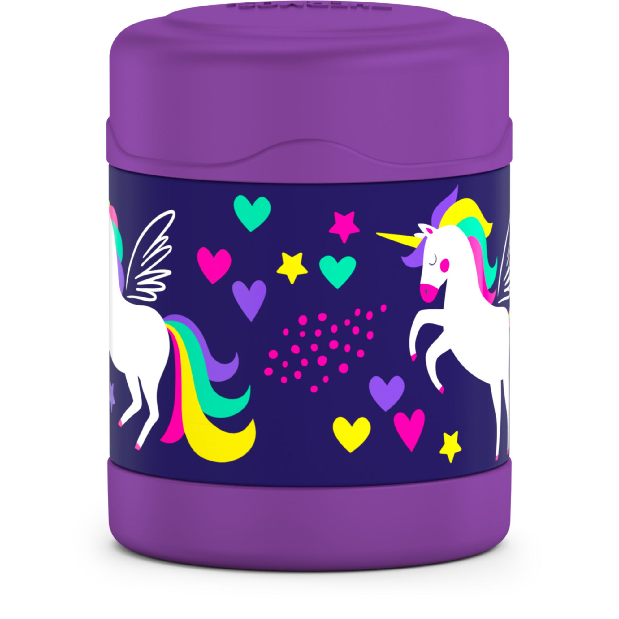 Thermos FUNtainer Vacuum Insulated Food Jar & Drink Bottle Set - Purple Unicorn