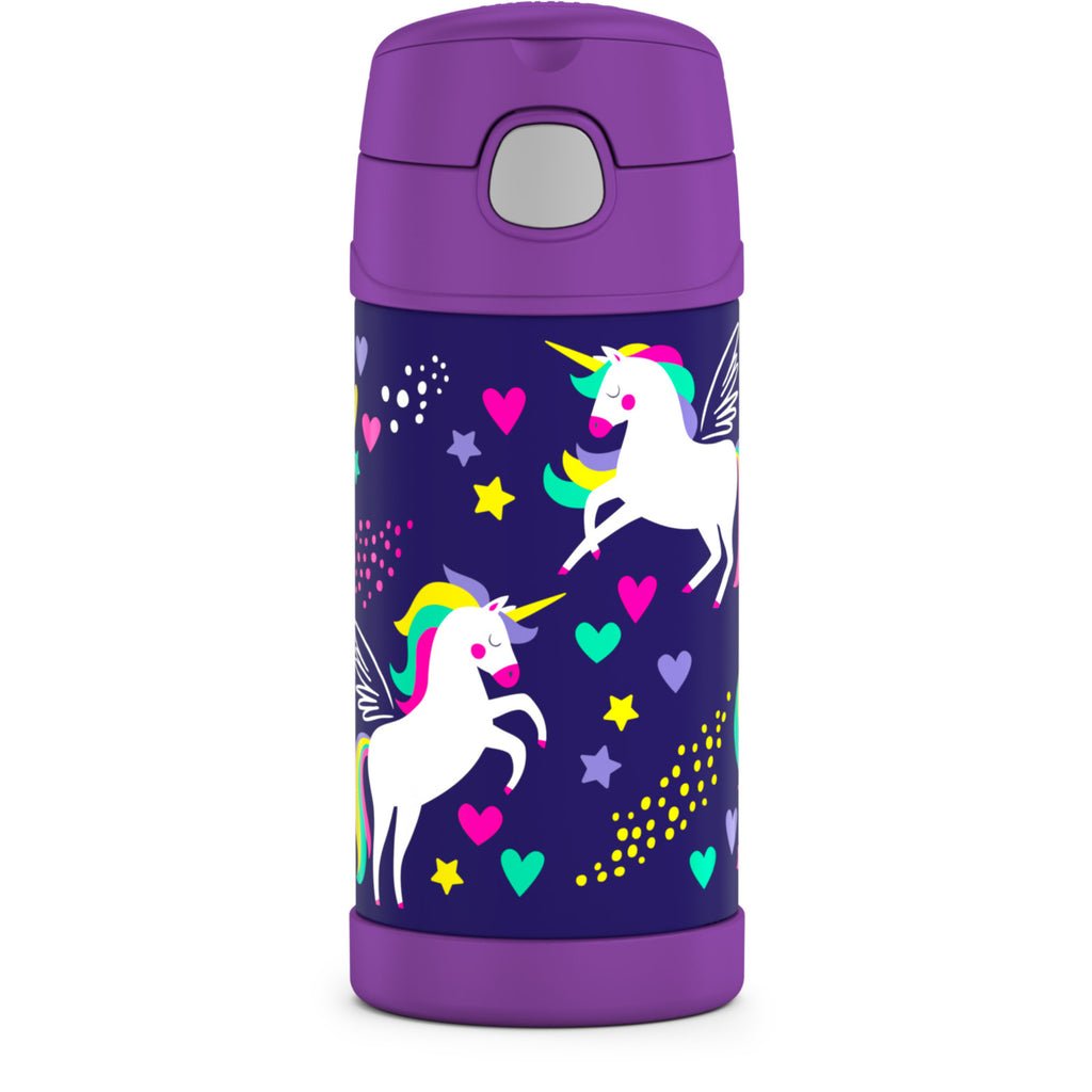 Thermos FUNtainer Vacuum Insulated Food Jar & Drink Bottle Set - Purple Unicorn