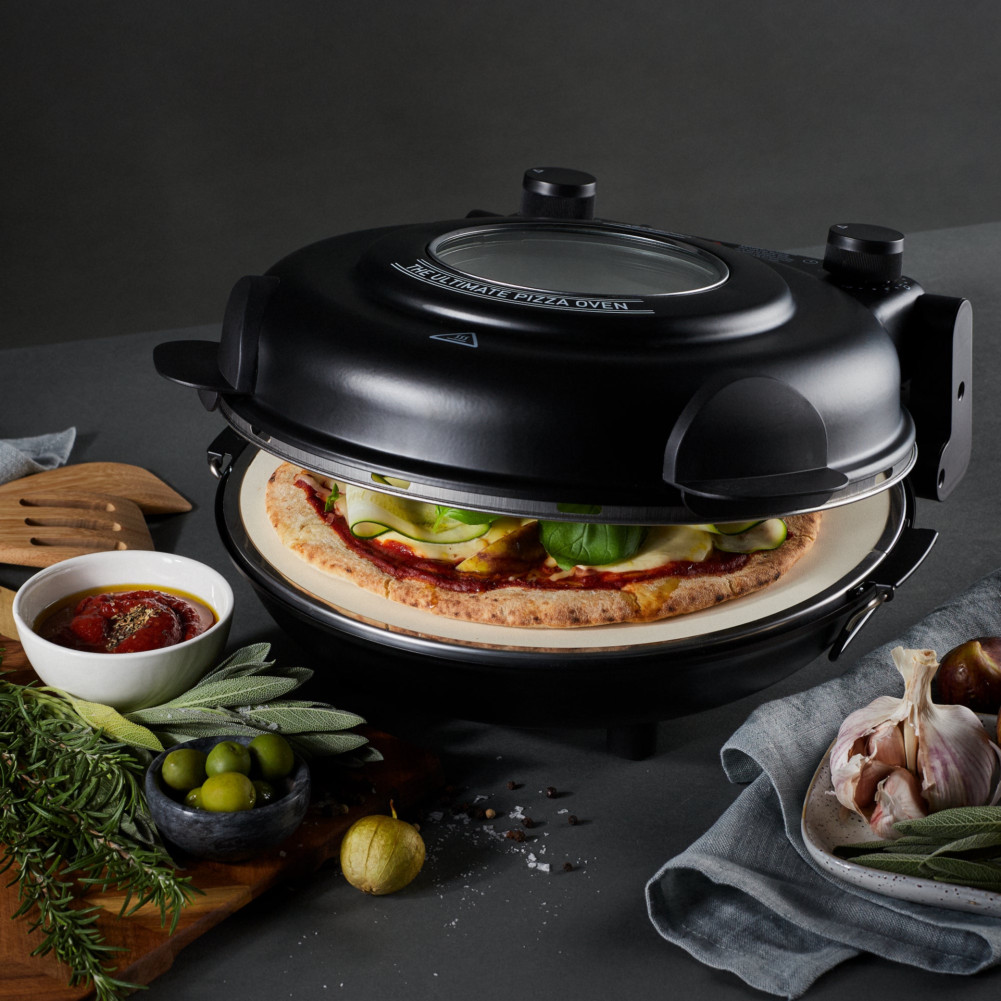 MasterPro The Ultimate Pizza Oven With Window - Black