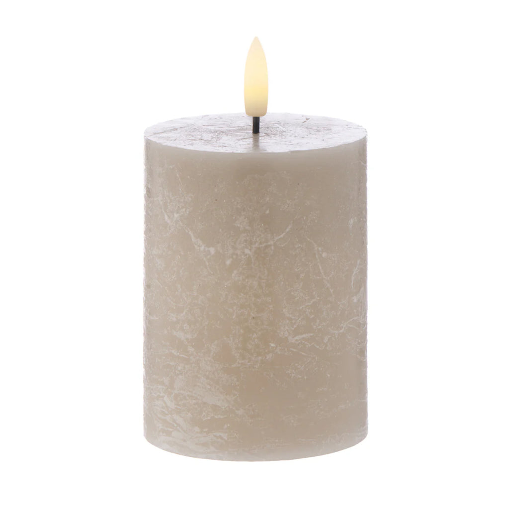 Amalfi Hughe LED Flickering Candle 6 Pack - Taupe